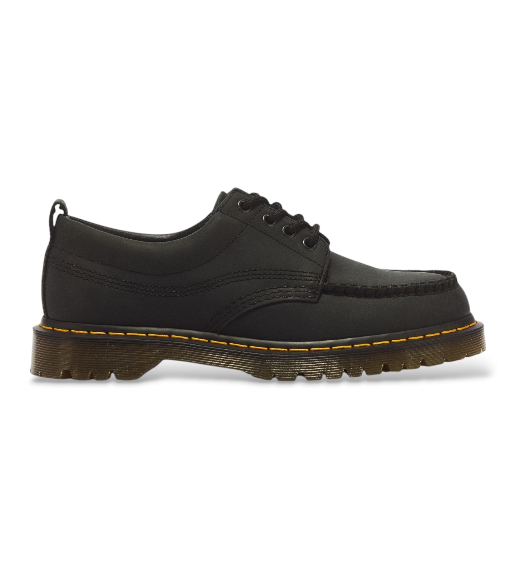 Dr Martens für Herren. 43679001 Lowell Leder-Mokassins schwarz (44), Wohnung, Schnürsenkel, Lässig