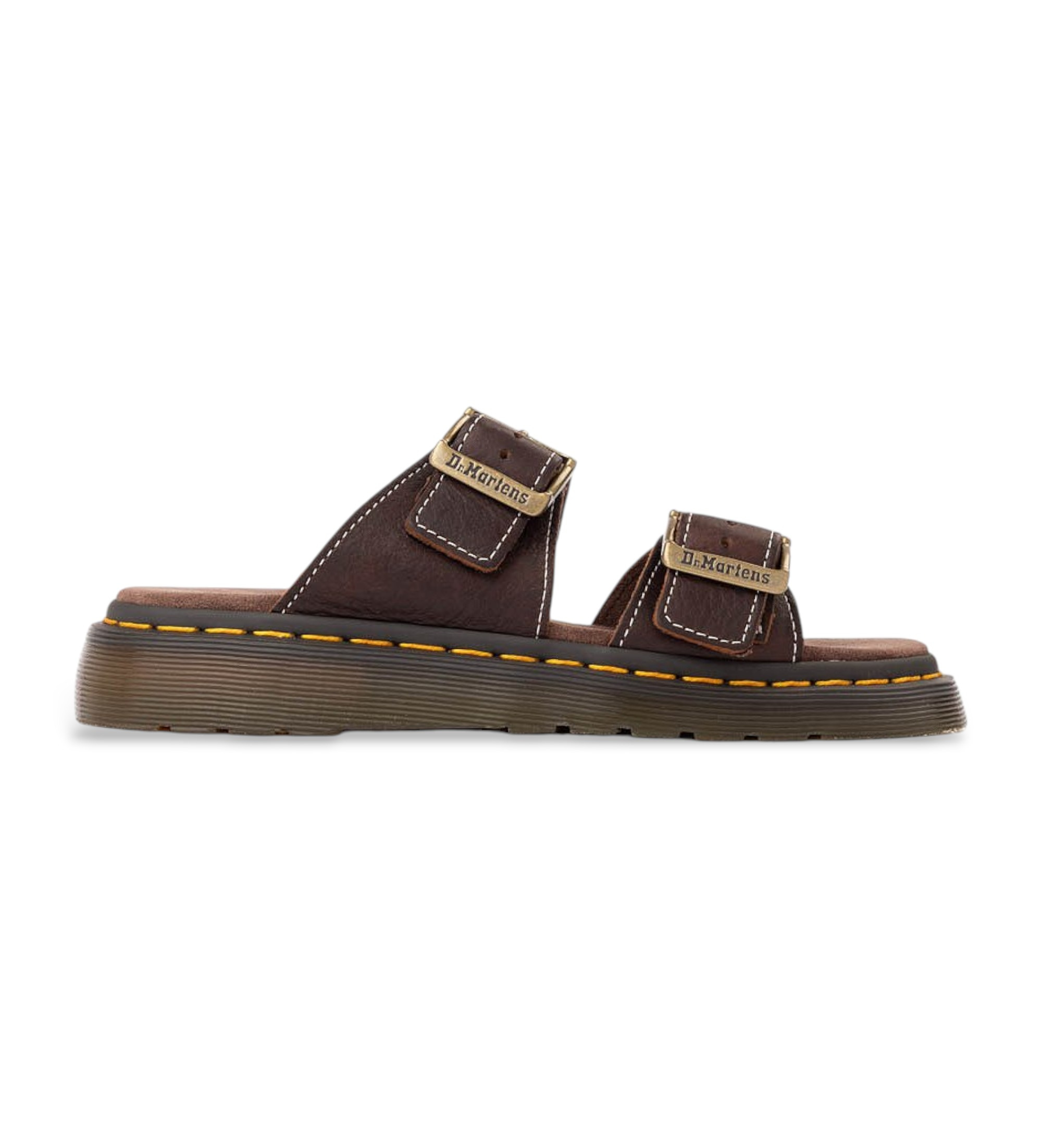 Dr Martens für Damen. 43410200 Braune Leder Josef Dark Sandalen (37), Wohnung, Keine, Lässig