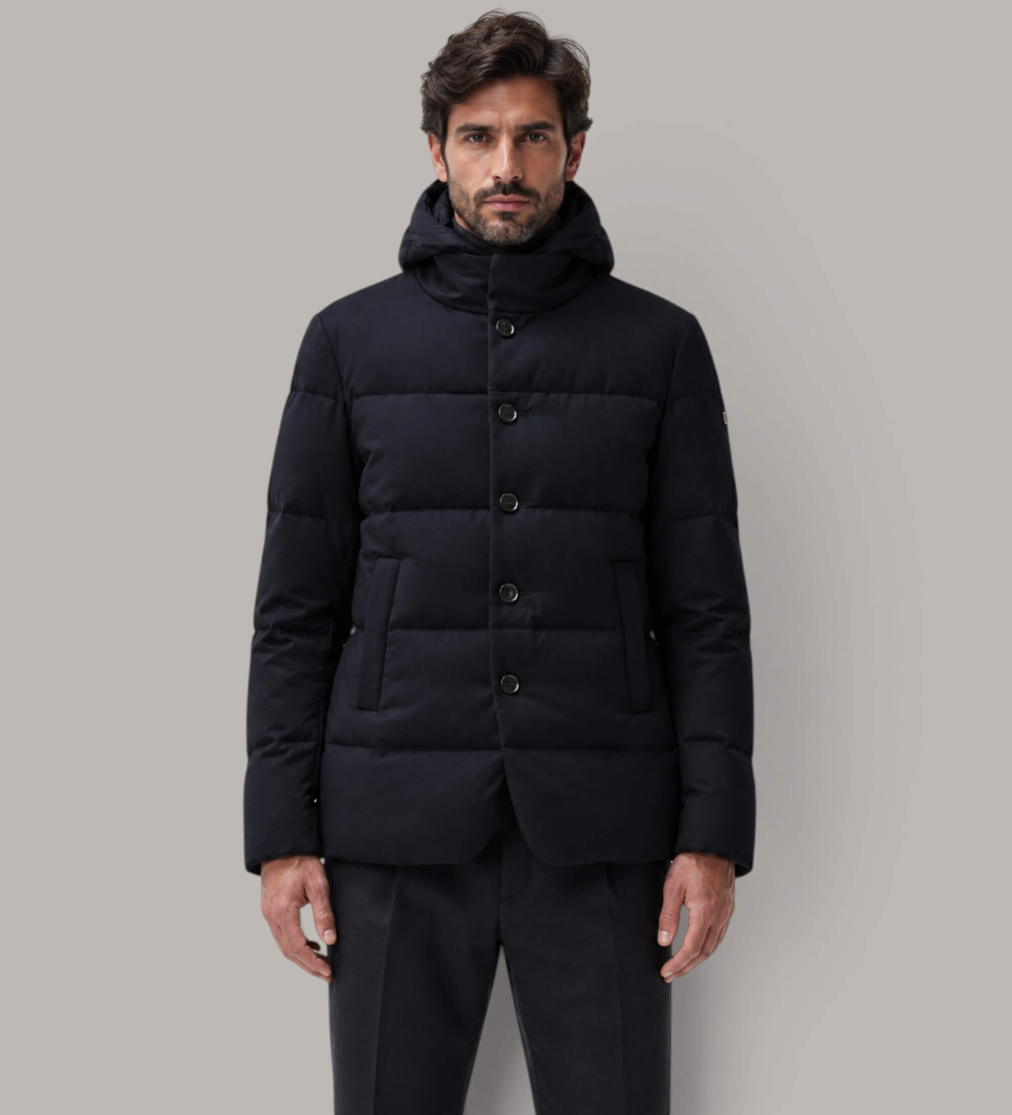 DUNO für Herren. BJORN Jacke Bjorn in Marineblau (56), Lässig, Wolle