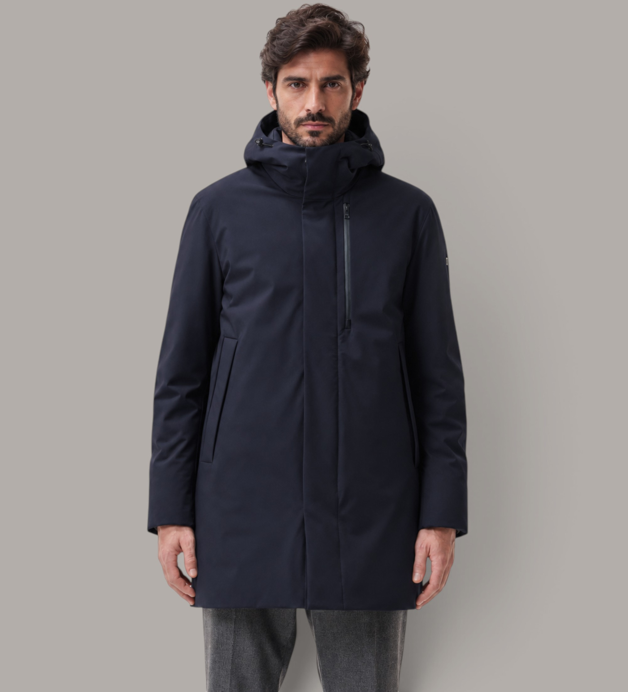 DUNO für Herren. PLANET Parka ?Planet Marino? (50), Lässig, Polyamid, Marine
