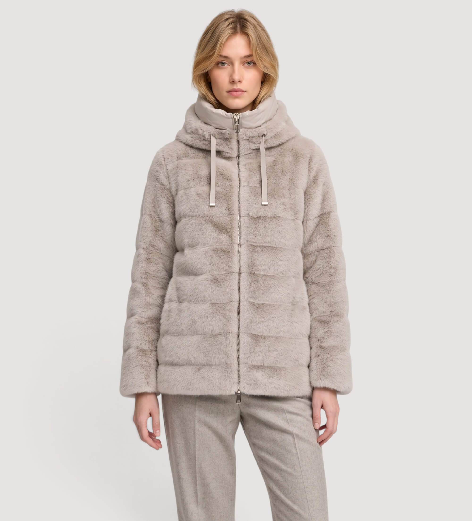 DUNO für Damen. ANDRADA Andrada-Filzstift, beige (42), Lässig, Polyester