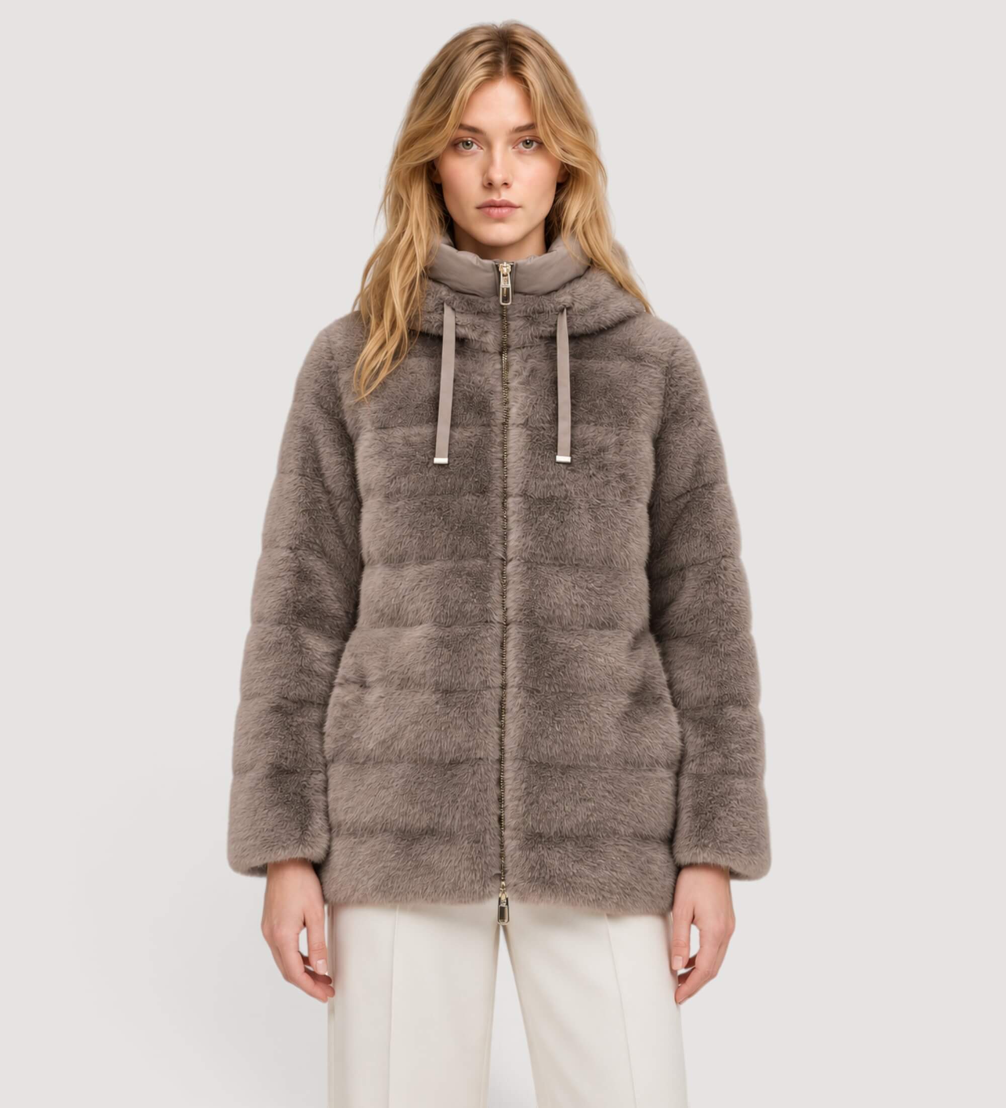 DUNO für Damen. ANDRADA Andrada-Filzstift, braun (46), Lässig, Polyester