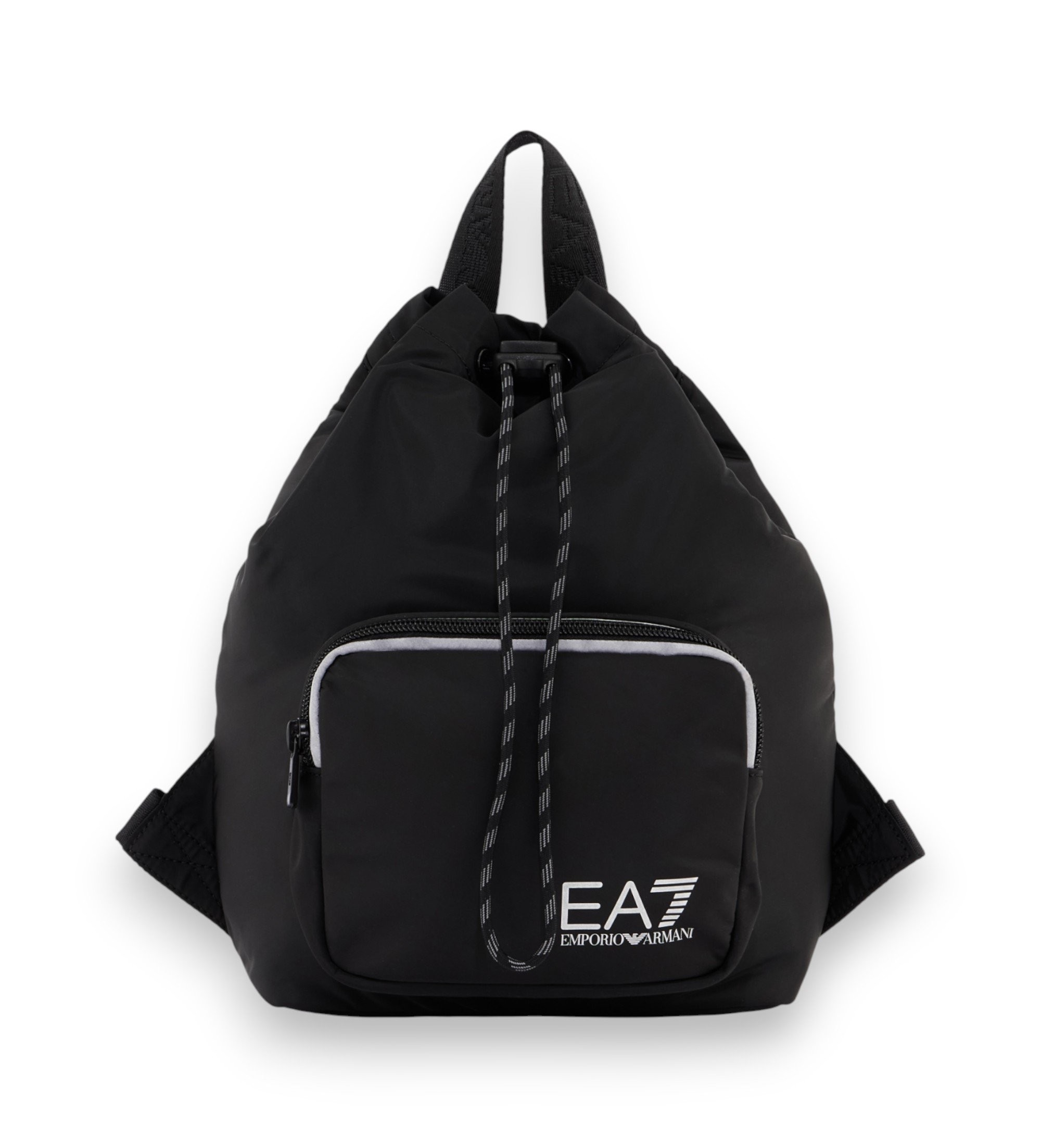 EA7 für Damen. 7W001195_AF22279 Rucksack mit reflektierenden Details schwarz (OSFA), Lässig, Polyester