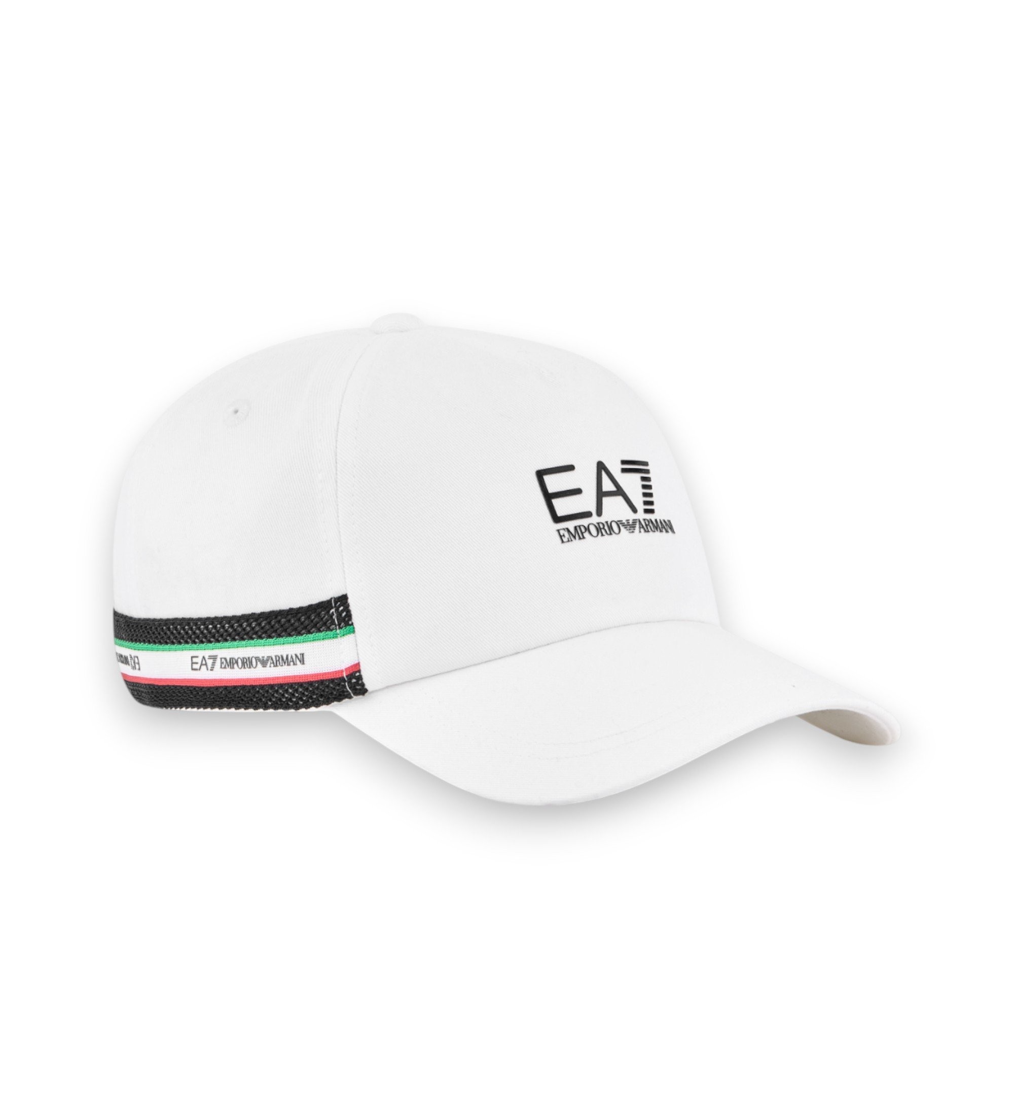 EA7 Unisex. 7X000609_AF15502 Italian Spirit Cap weiß (M), Lässig, Sportlich, Baumwolle, Sportbekleidung