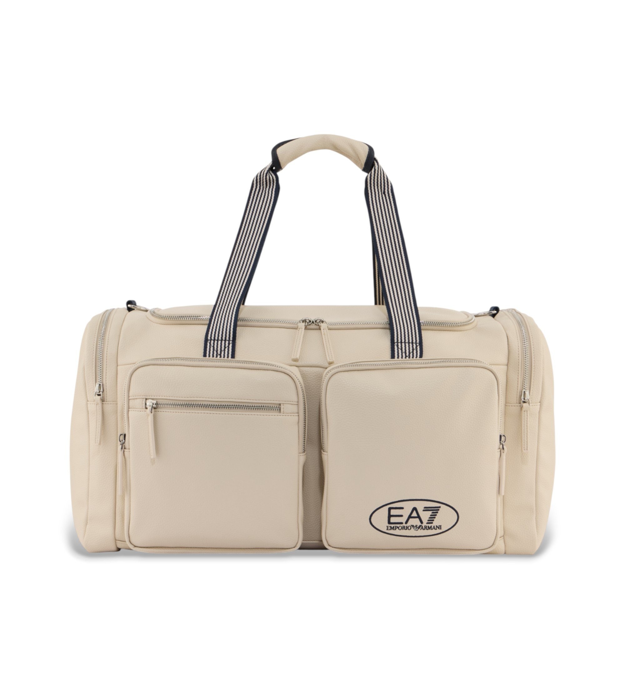 EA7 Unisex. 7X000732_AF23200 Beigefarbene Sporttasche mit verstellbarem Schultergurt (OSFA), Lässig, Sportlich, Sportbekleidung, Multisport