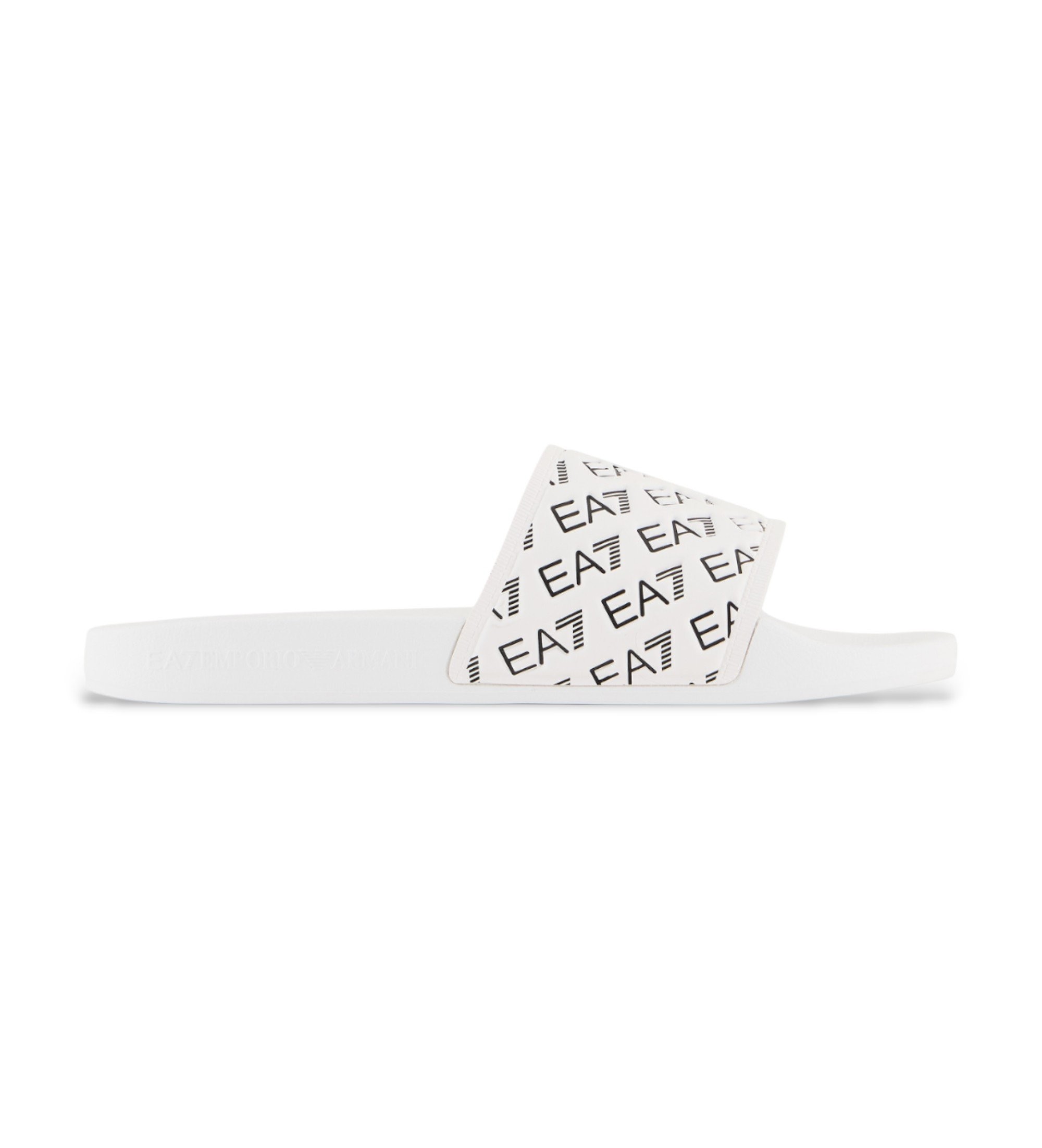 EA7 Unisex. 7X000109_AF15125 Flip Flops All Olver Logo weiß (46), Wohnung, Keine, Lässig, Strandbekleidung
