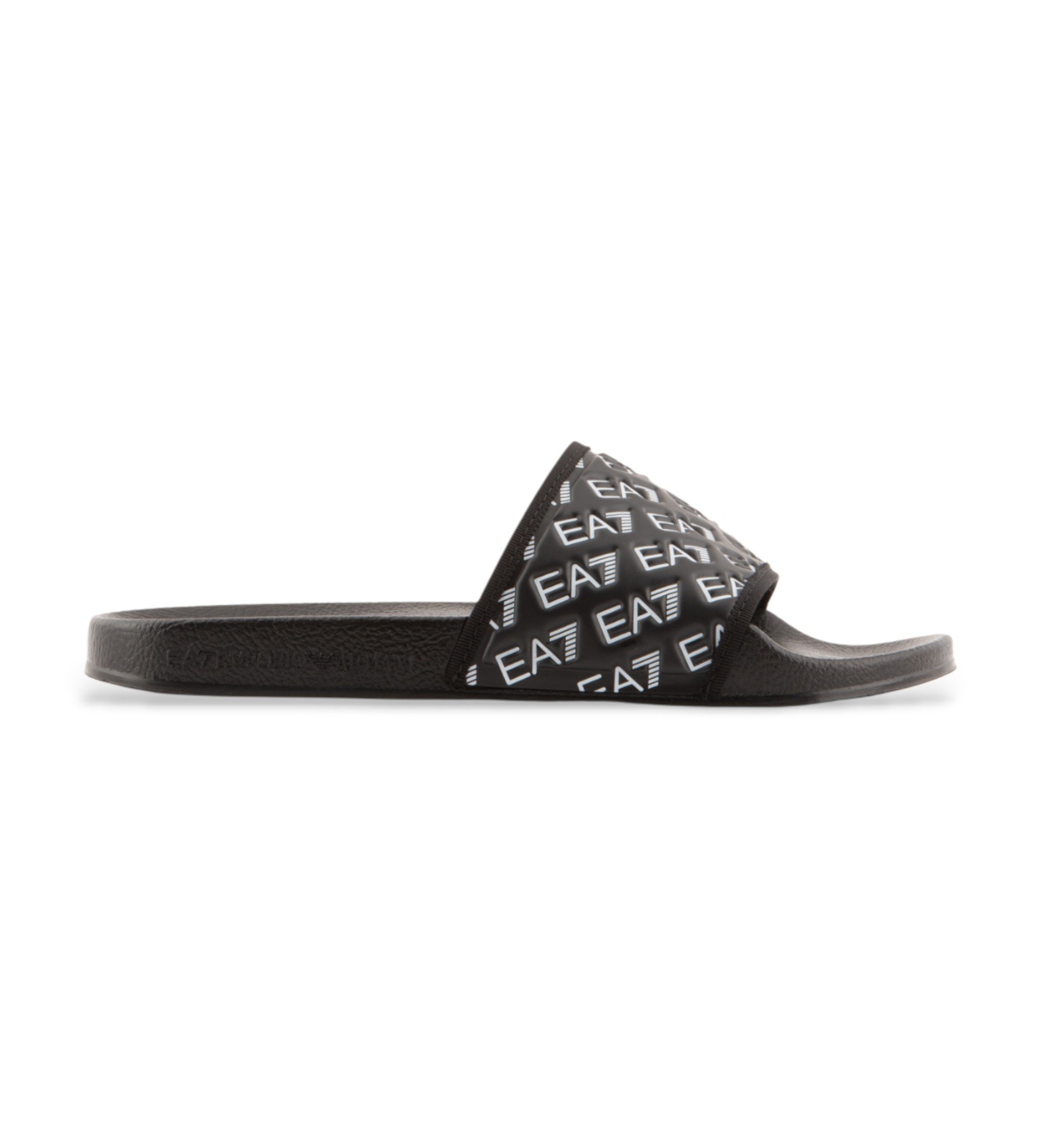 EA7 Unisex. 7X000109_AF15125 Flip Flops All Over Logo schwarz (37), Wohnung, Keine, Lässig, Strandbekleidung