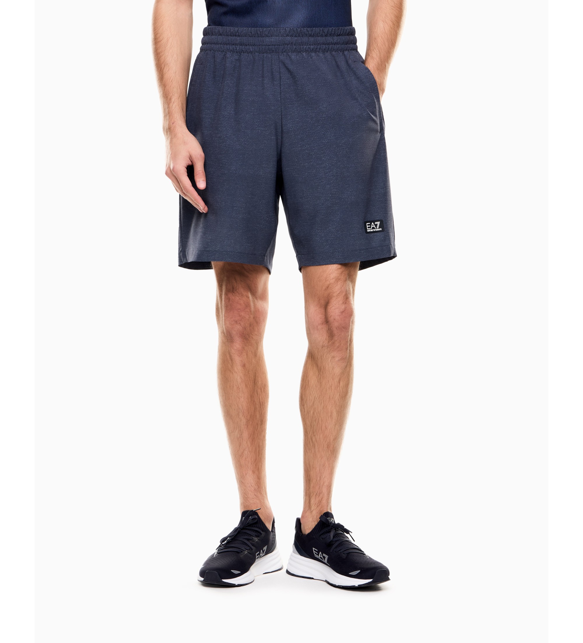 EA7 für Herren. 7M001426_AF13392 Arm Shorts Ani Blau Sport navy blau (L), Lässig, Sportlich, Synthetisch, Sportbekleidung, Multisport, Marin
