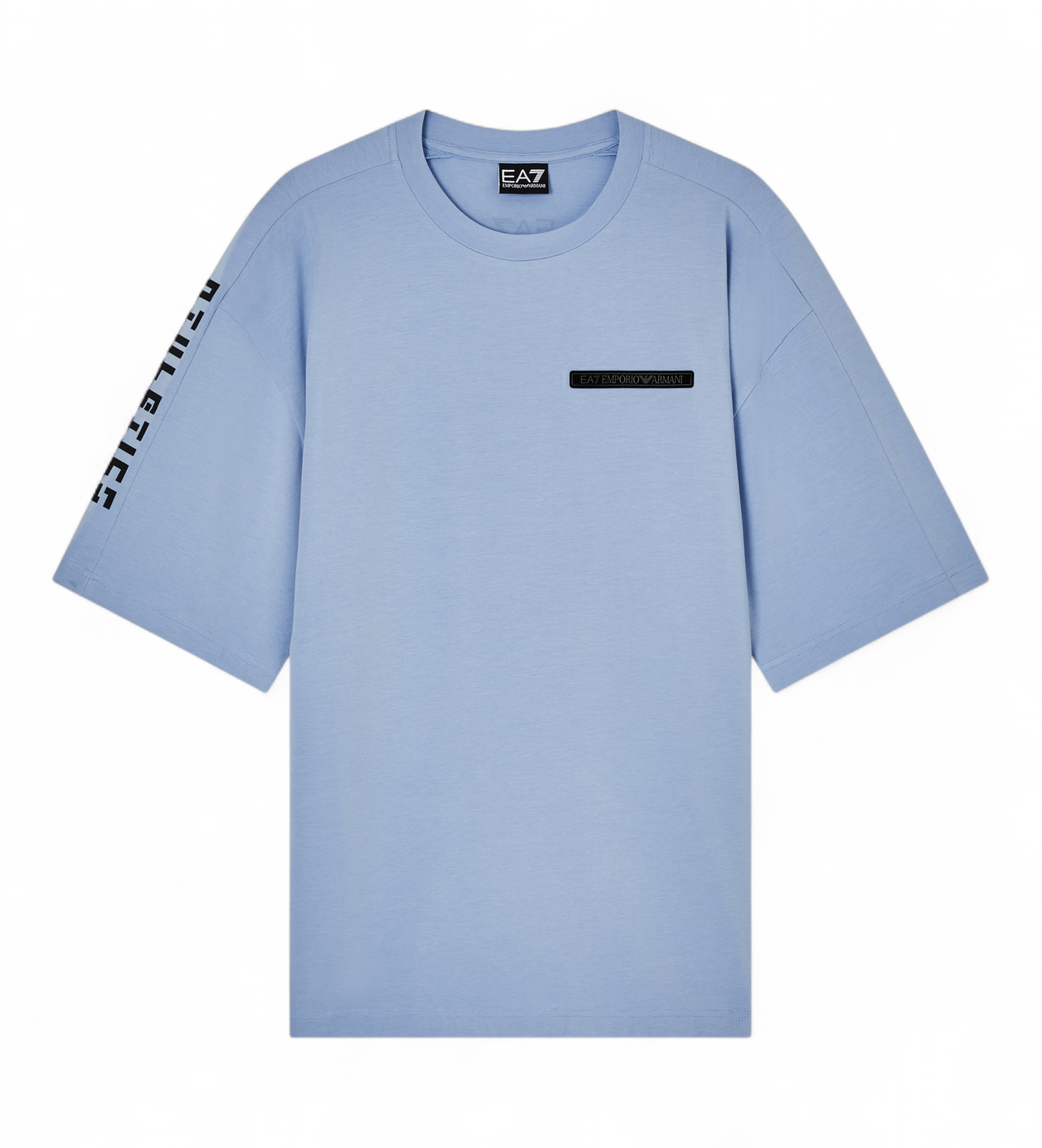EA7 für Herren. 7M001584_AF20821 Athletic Mix T-shirt blau (M), Lässig, Baumwolle, Kurzarm