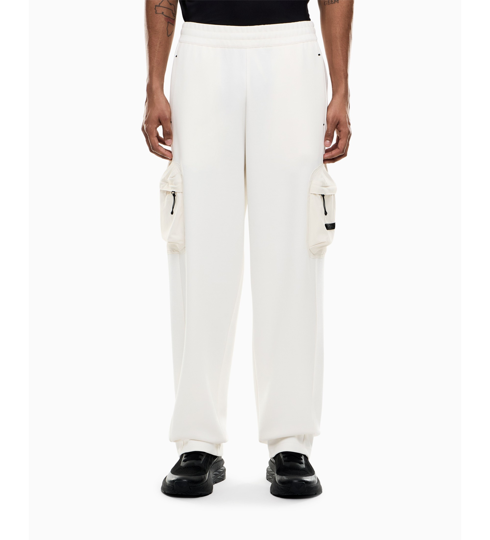 EA7 für Herren. 7M001589_AF12660 Beige Hose von Athletic Mix (L), Lässig, Sportlich, Baumwolle
