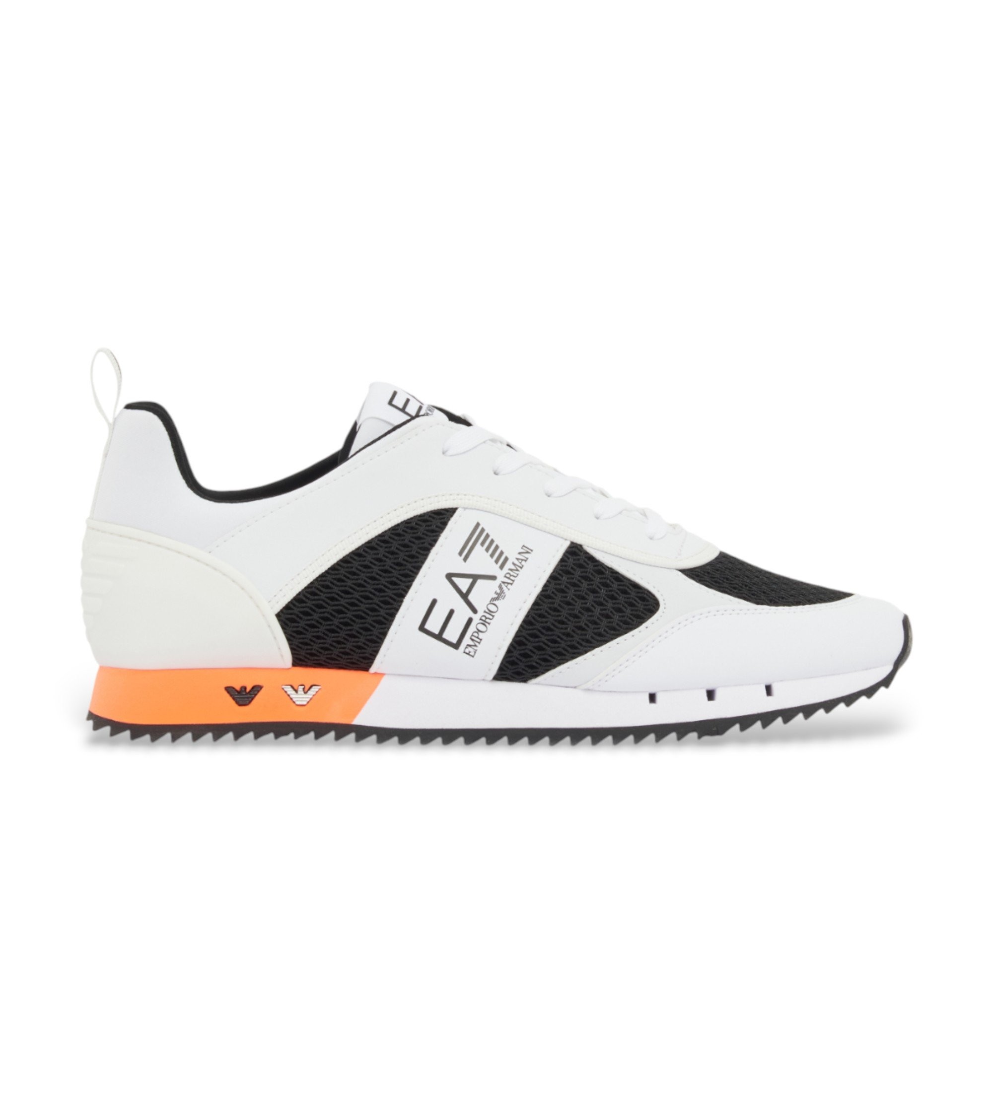 EA7 Unisex. 7X000334_AF18610 Turnschuhe Schwarz & Weiß Schnürsenkel weiß, schwarz (38), Wohnung, Lässig