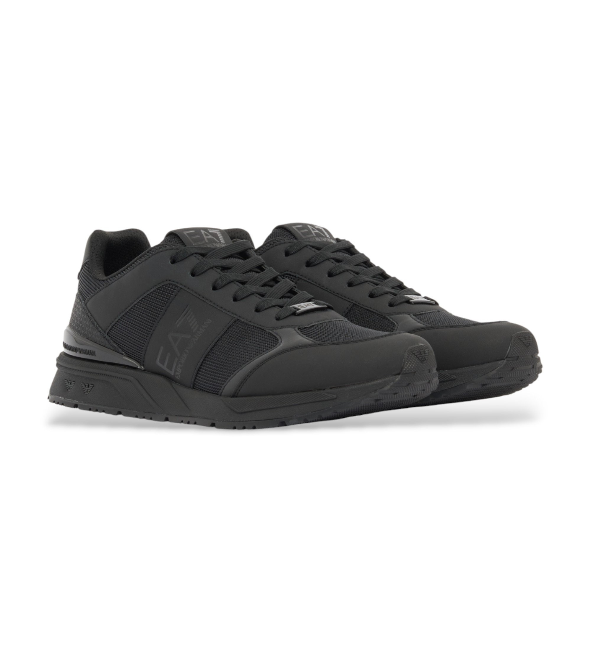 EA7 uniseks. 7X000656_AF13550 Buty sportowe Black&White Evo czarne (36), Czarny, Mapa, Smycze, Zwykły