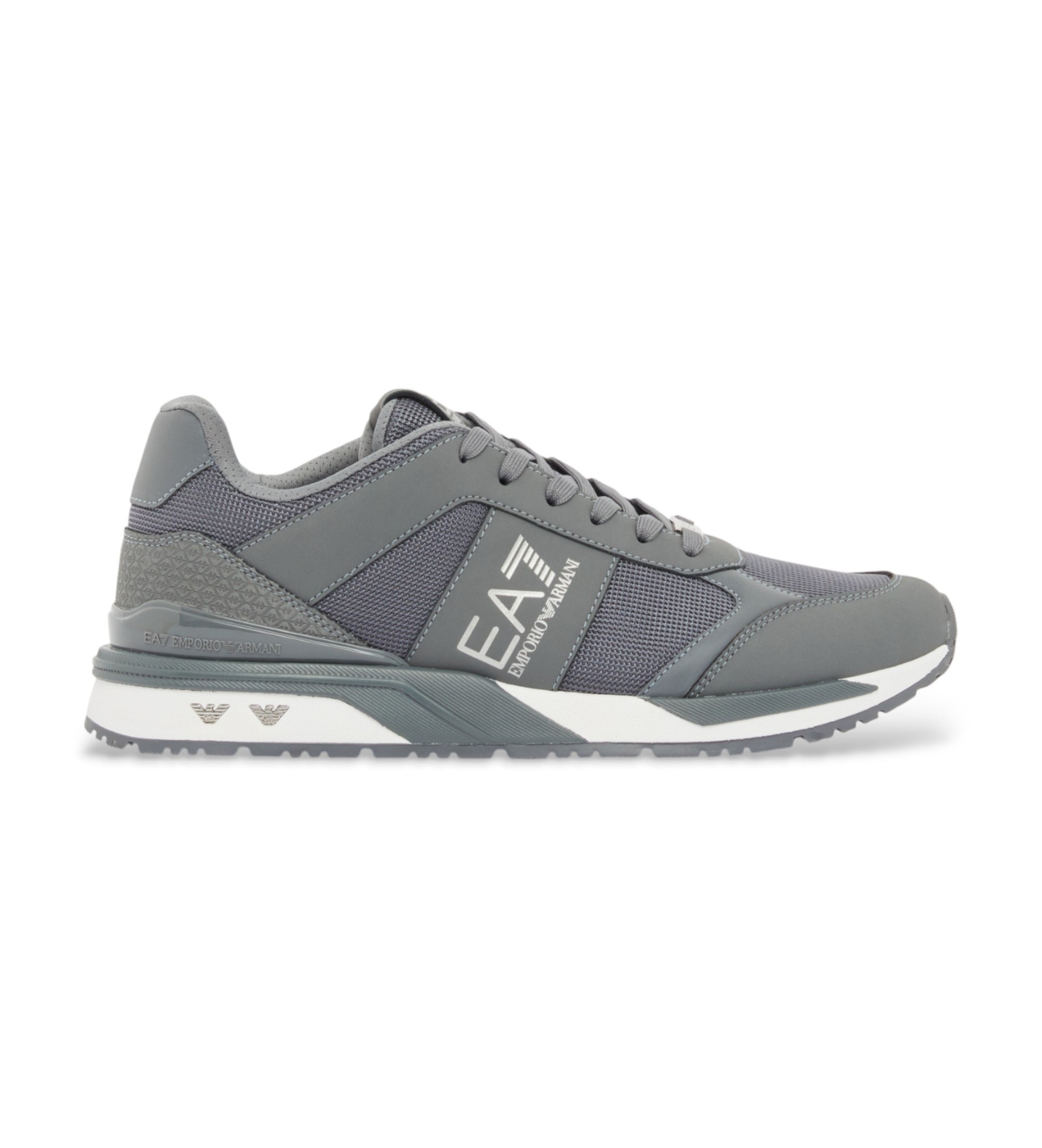 EA7 Unisex. 7X000656_AF13550 Turnschuhe Black&White Evo grau (36), Wohnung, Schnürsenkel, Lässig, Grün