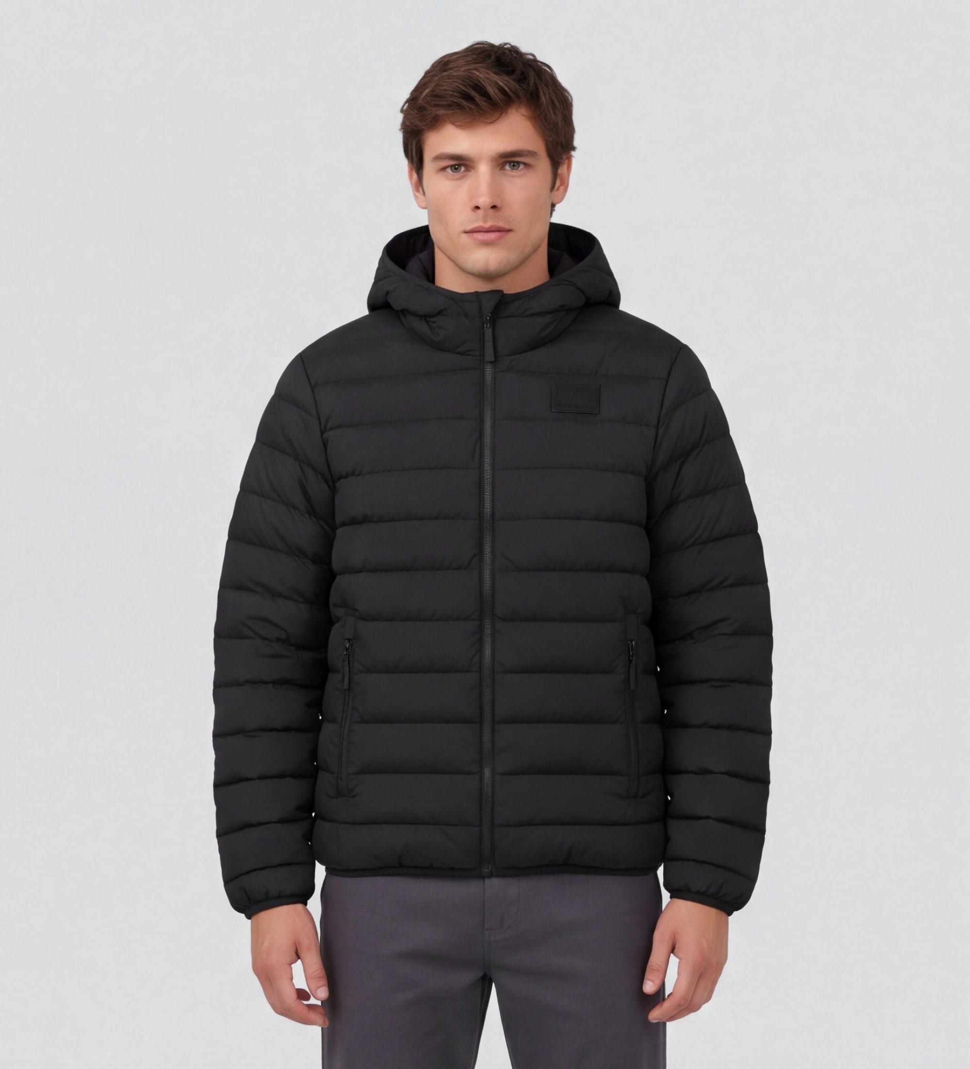 EA7voor mannen. 7M002383_AF15953 Bomberjack Axis zwart (XL), Casual, Polyester
