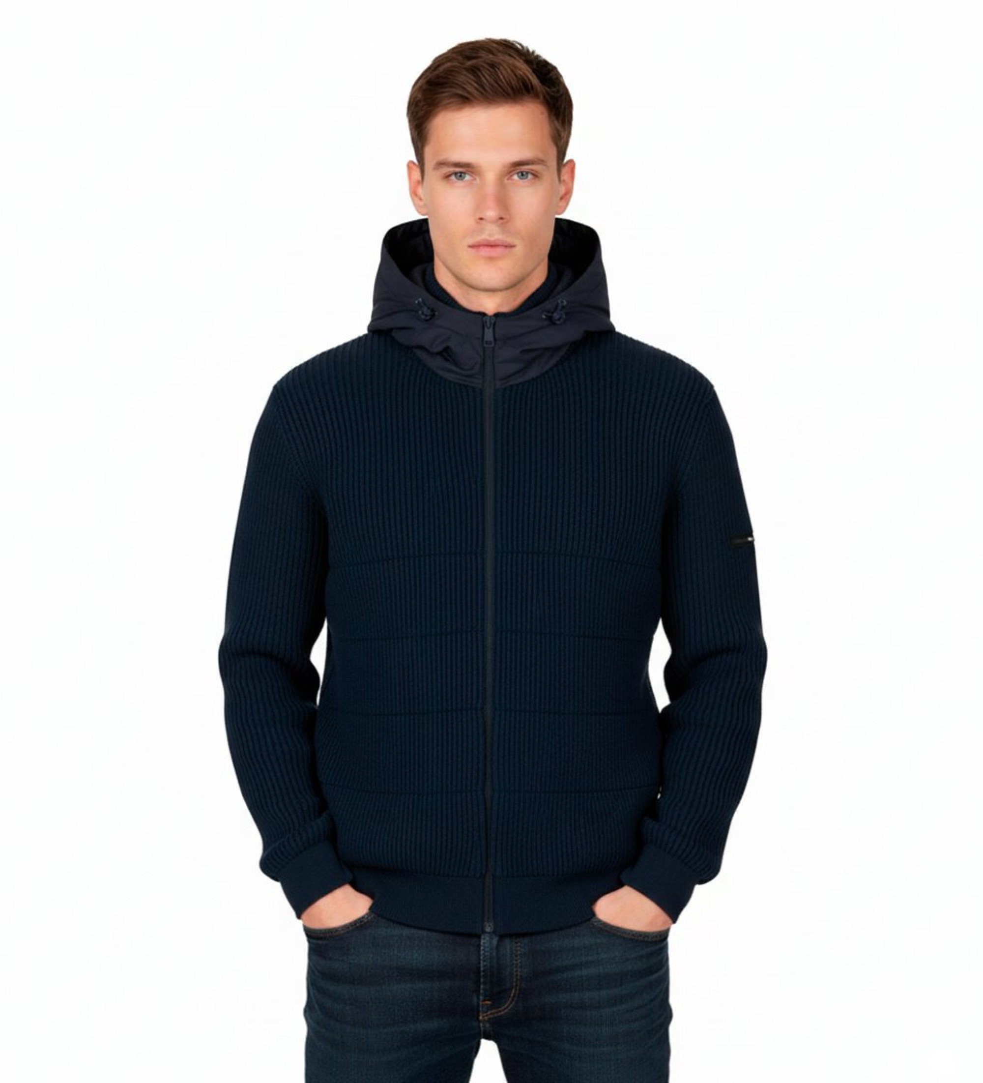 EA7 für Herren. 7M000726_AF18024 Bomberjacke navy (S), Lässig, Polyester, Marine
