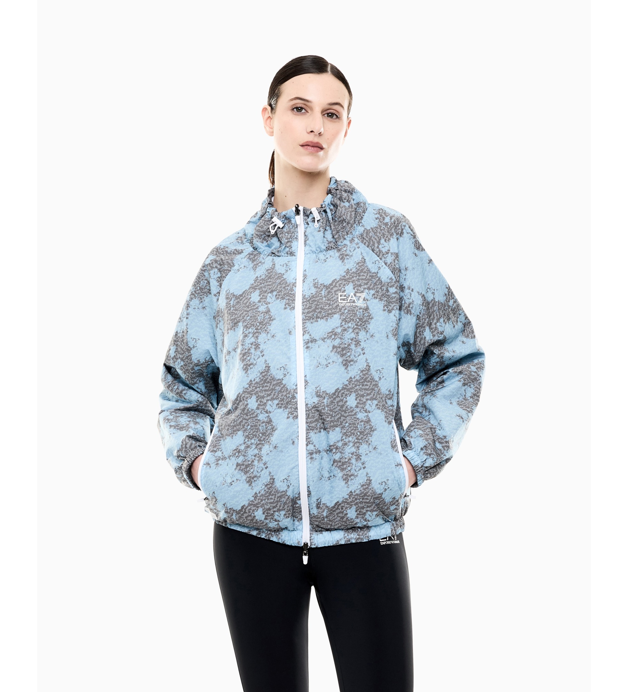 EA7 für Damen. 7W000937_AF21581 Ventus7 Lab Jacke blau (XS), Lässig, Sportlich, Nylon, Langarm