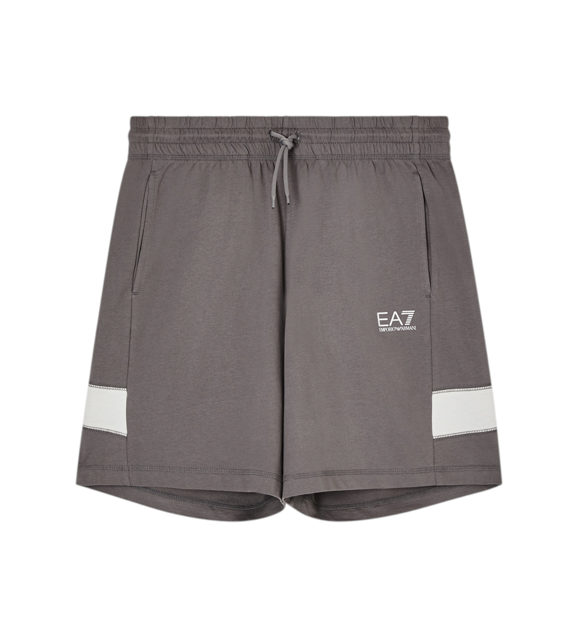 EA7 für Herren. 7M001279_AF12681 Core Identity Shorts grau (M), Lässig, Baumwolle