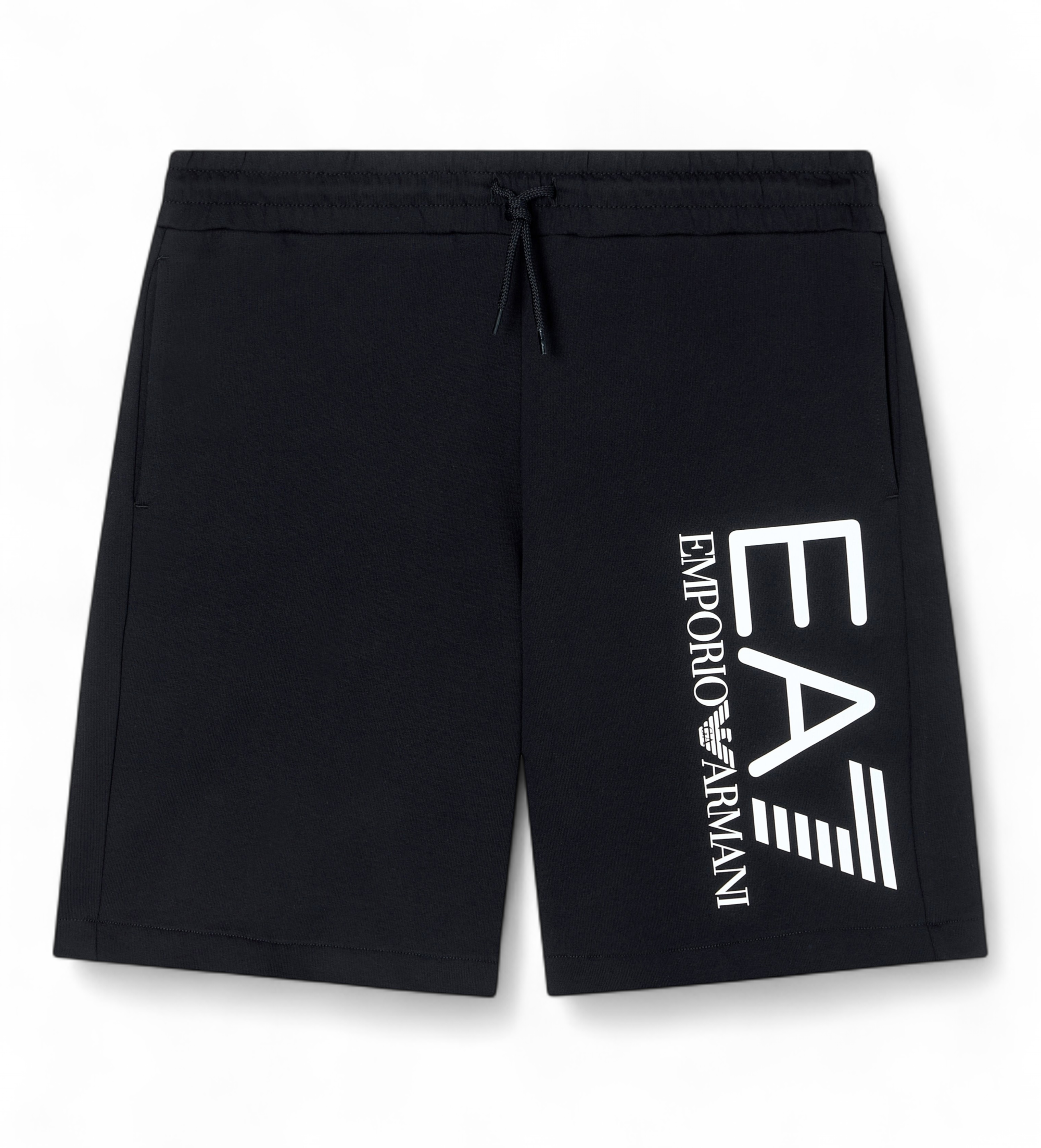 EA7 für Herren. 7M001414_AF22266 Core Identity Shorts Schwarz (XXL), Lässig, Sportlich, Baumwolle, Sportbekleidung, Multisport