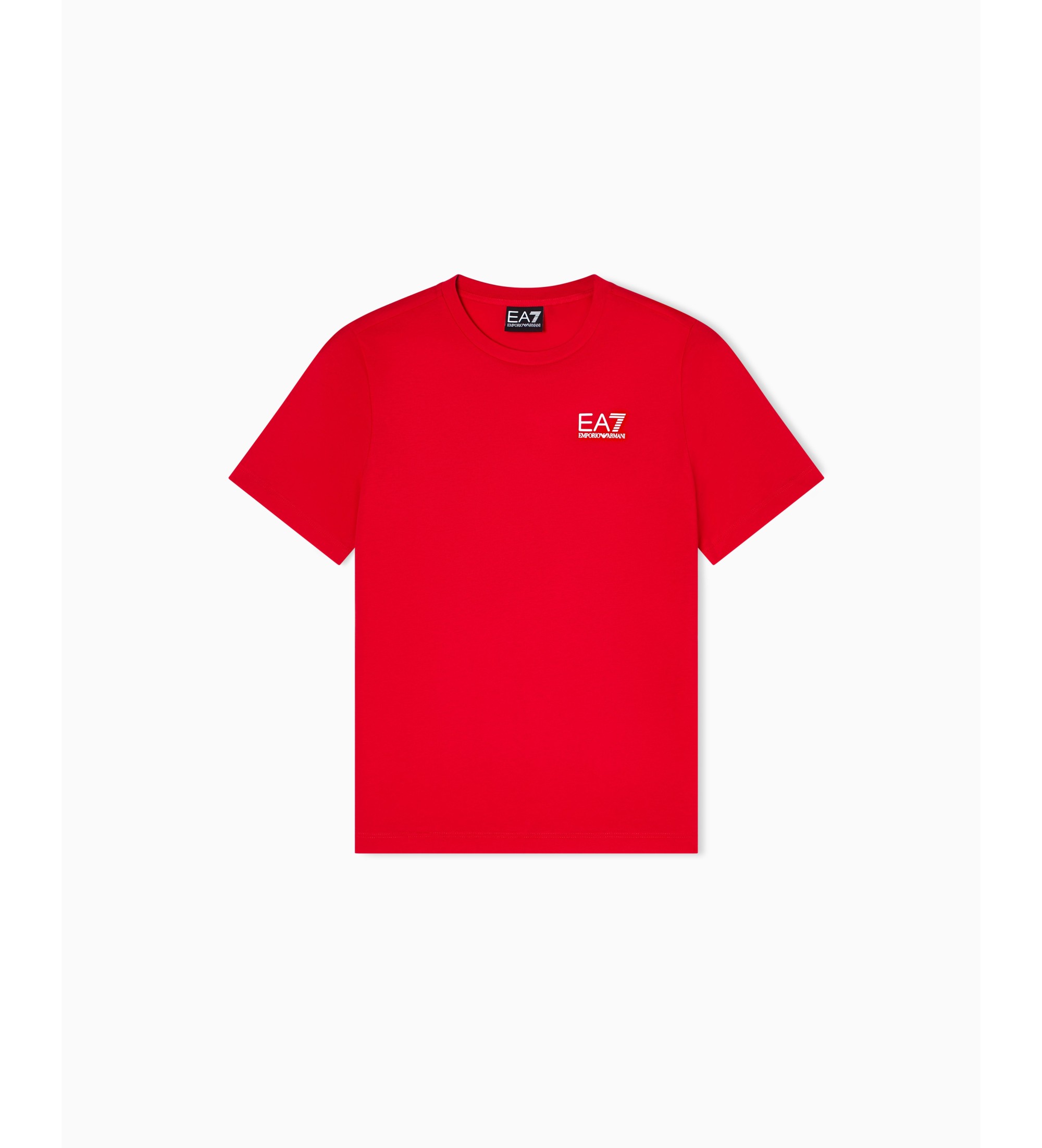 EA7 für Jungen. 7B000020_AF10378 T-shirt CORE IDENTITY BOY rot (10 Años), Lässig, Baumwolle, Kurzarm, Kinderbekleidung