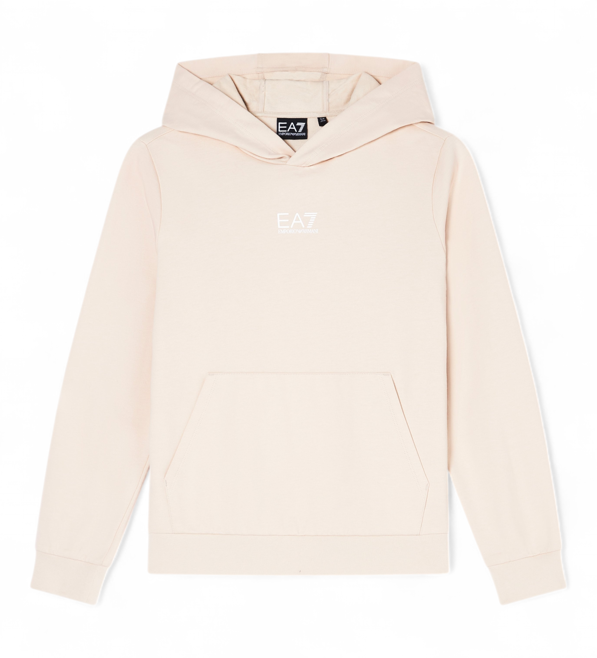 EA7 für Jungen. 7B000024_AF10380 Core Identity Junge Koralle Sweatshirt (8Años= 130cm), Lässig, Baumwolle, Kurzarm, Kinderbekleidung