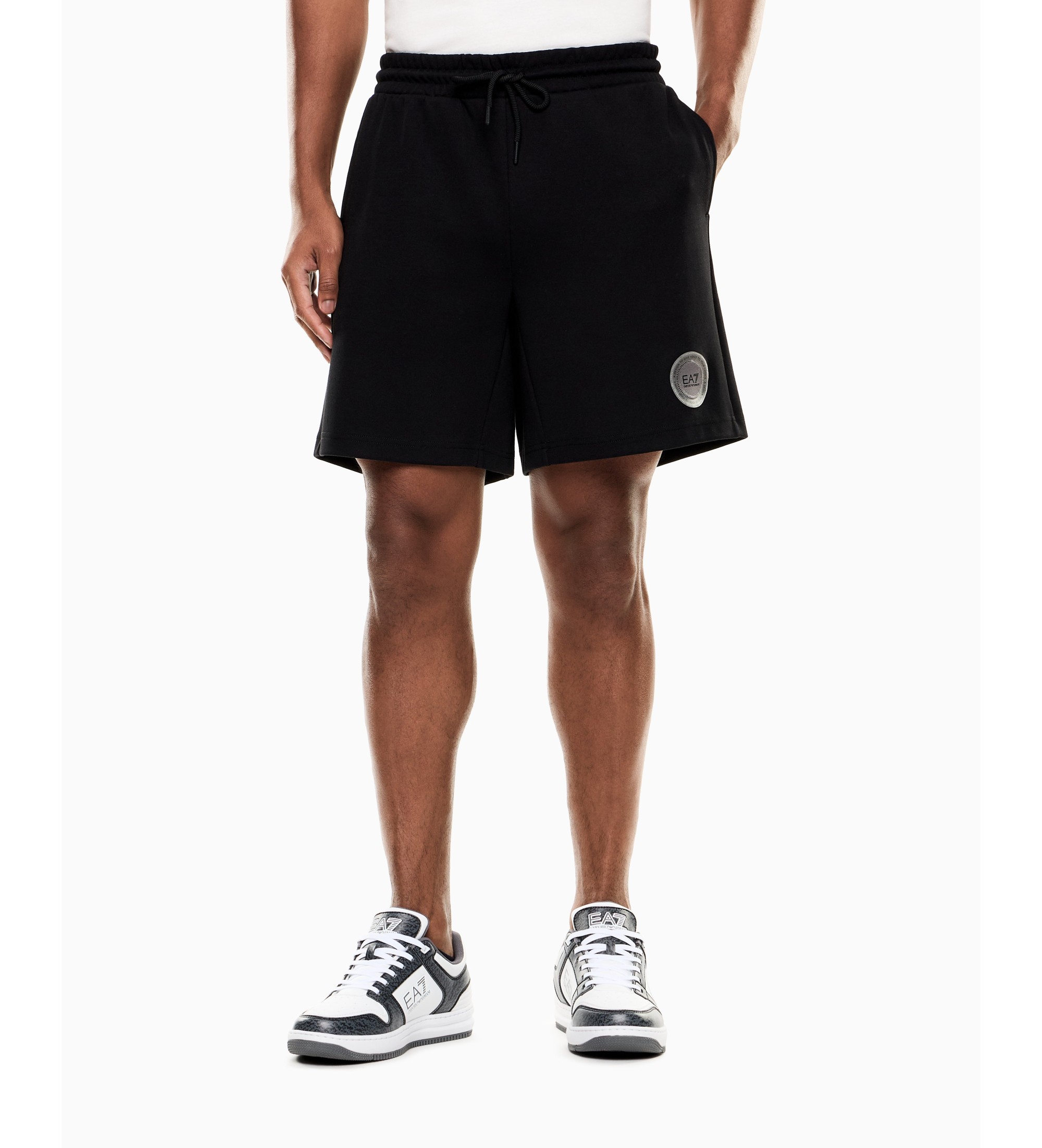 EA7 für Herren. 7X000458_AF12660 Shorts Core schwarz (L), Lässig, Baumwolle