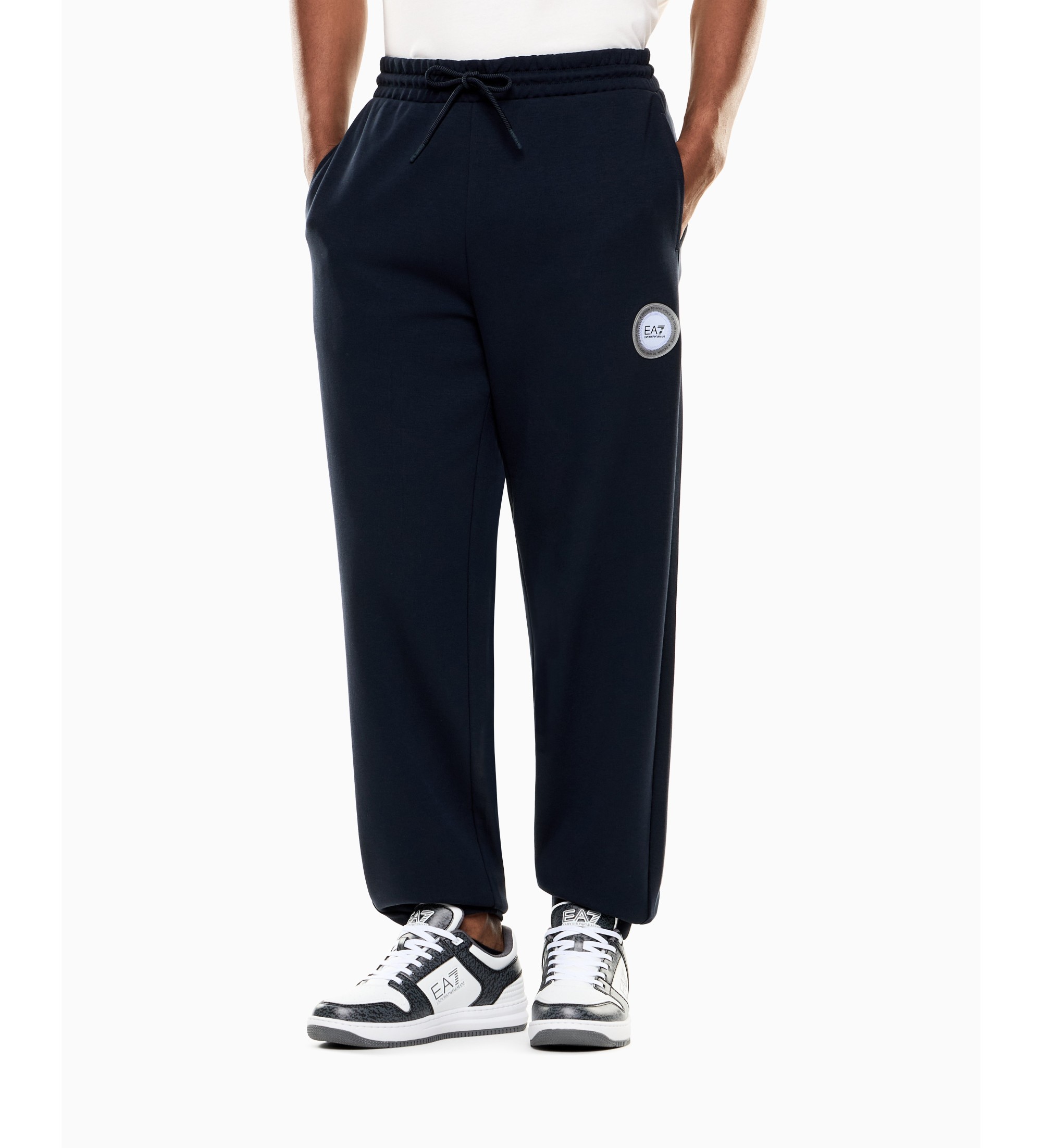 EA7 für Herren. 7X000459_AF12660 Core Hose marineblau (L), Lässig, Baumwolle