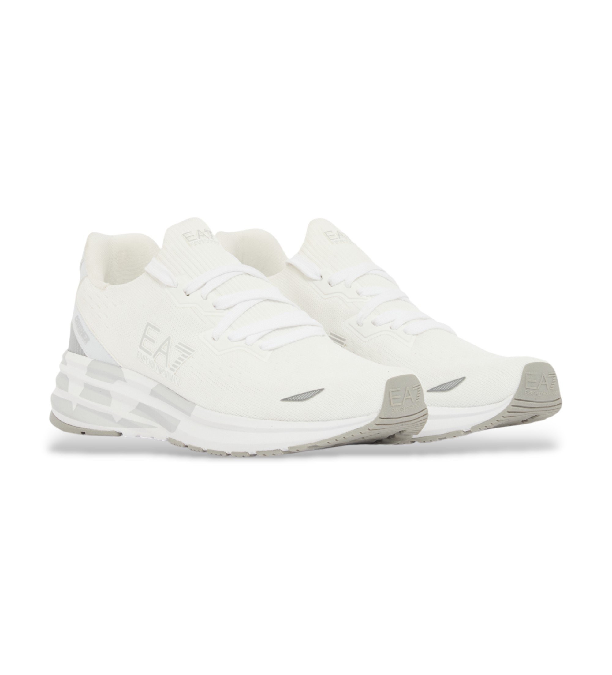 EA7 uniseks. 7X000652_AF18639 Buty Crusher Distance Knit 2.0 biały (42), Mapa, Smycze, Zwykły