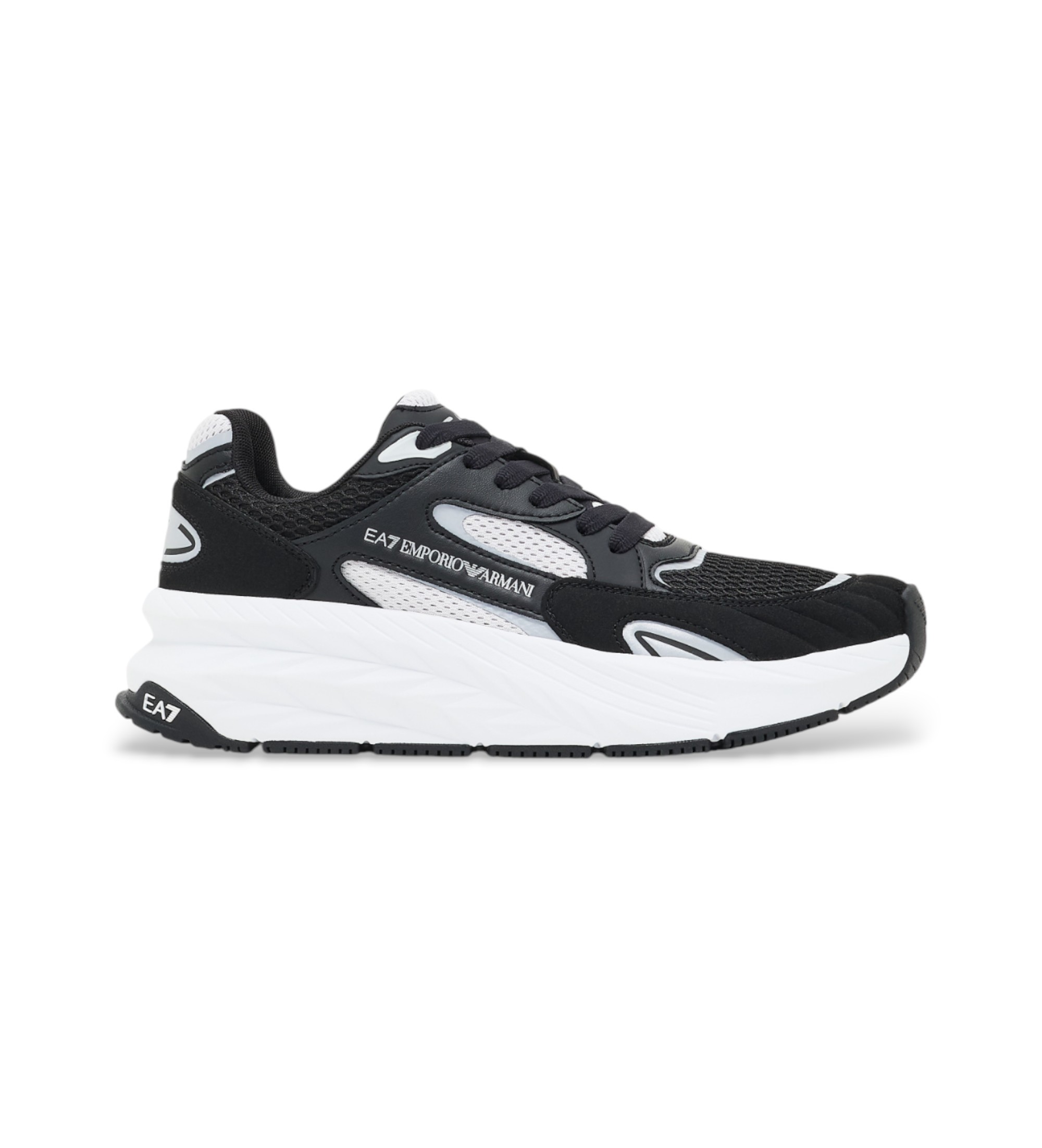 EA7 Unisex. 7X000342_AF18617 Crusher Sonic Mix Schuhe schwarz (38), Wohnung, Schnürsenkel, Lässig, Sportlich