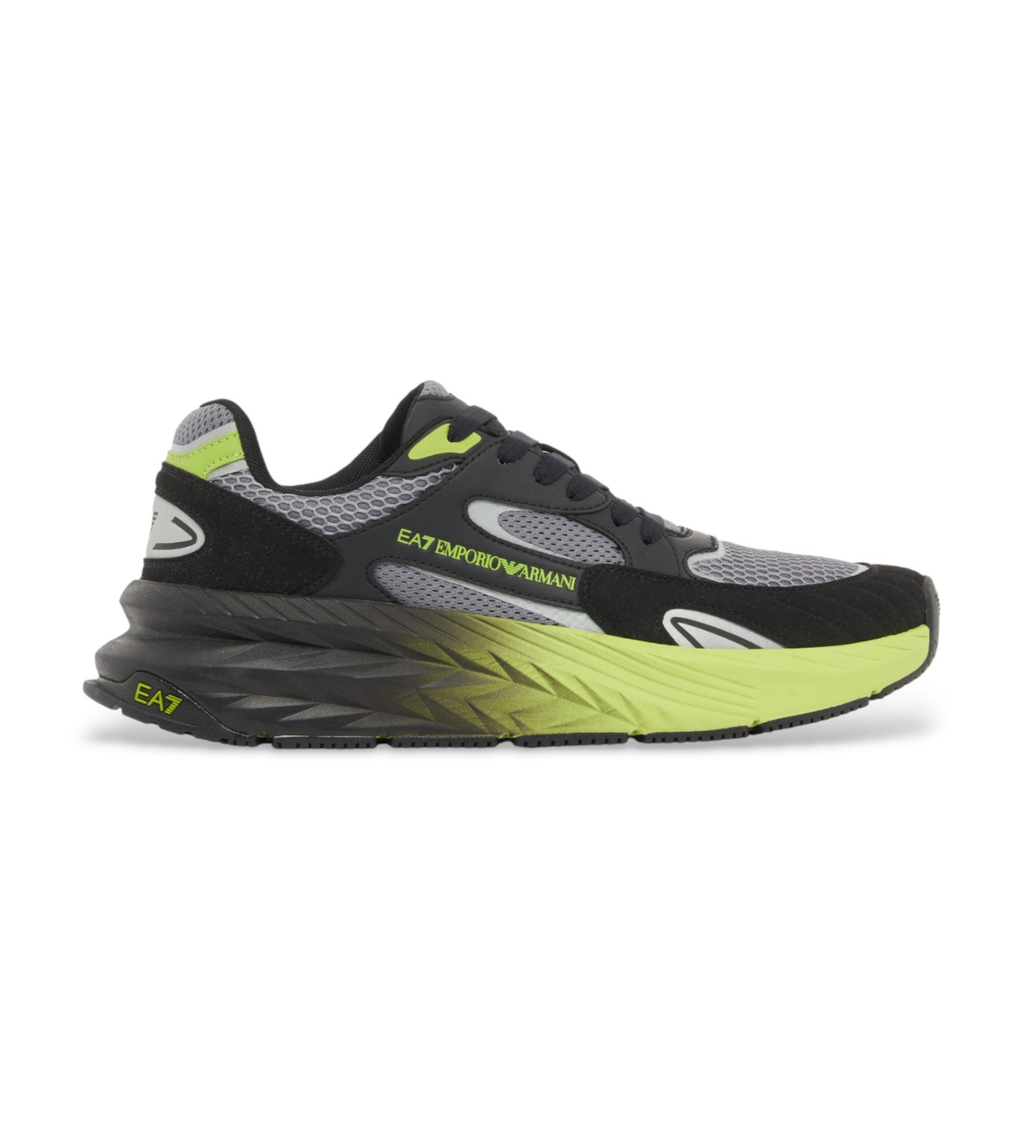 EA7 Unisex. 7X000342_AF18617 Crusher Sonic Mix Schuhe Schwarz (46), Wohnung, Schnürsenkel, Sportlich
