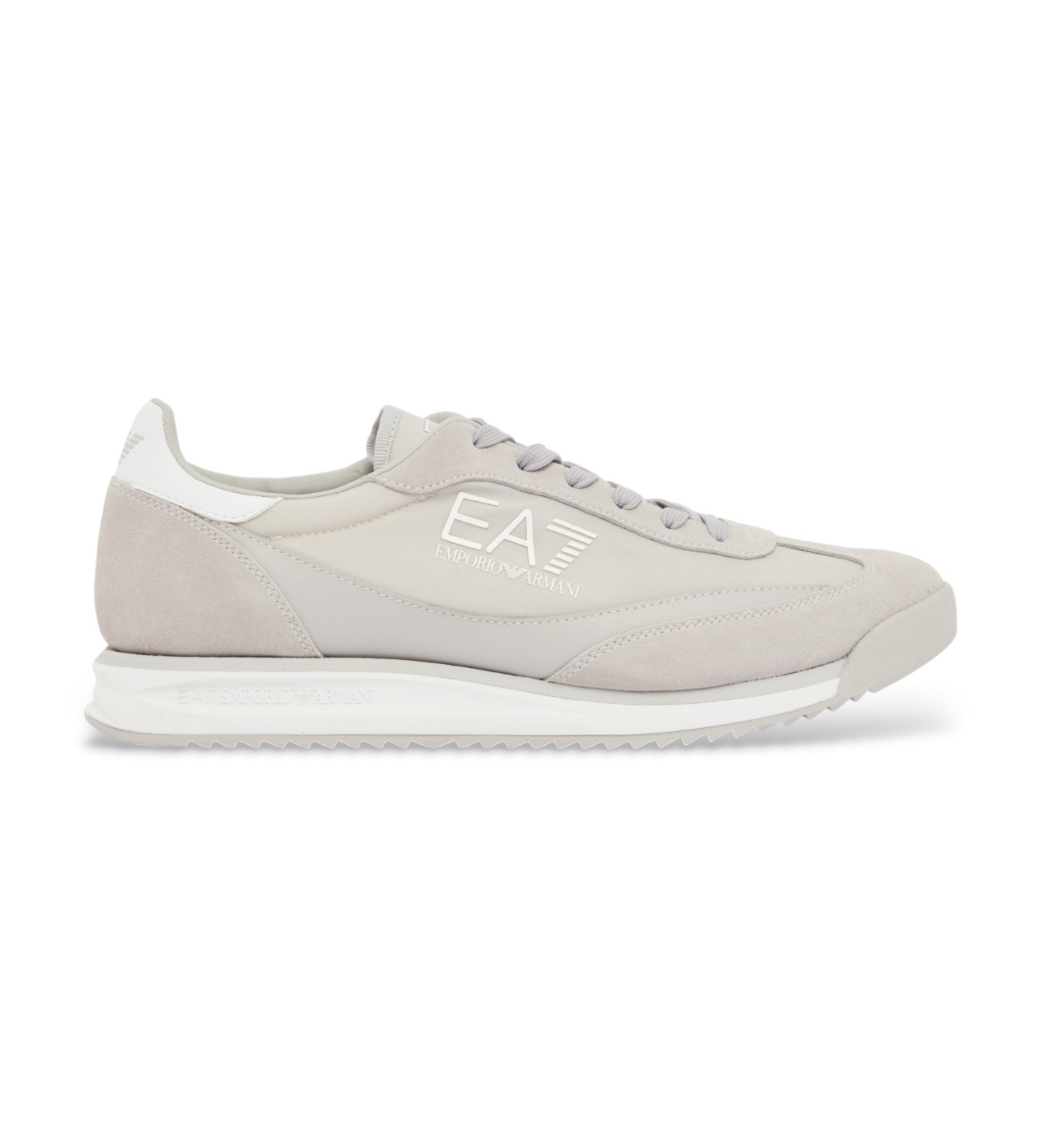 EA7 Unisex. 7X000655_AF23106 Turnschuhe Eclipse grau (46), Wohnung, Schnürsenkel, Lässig