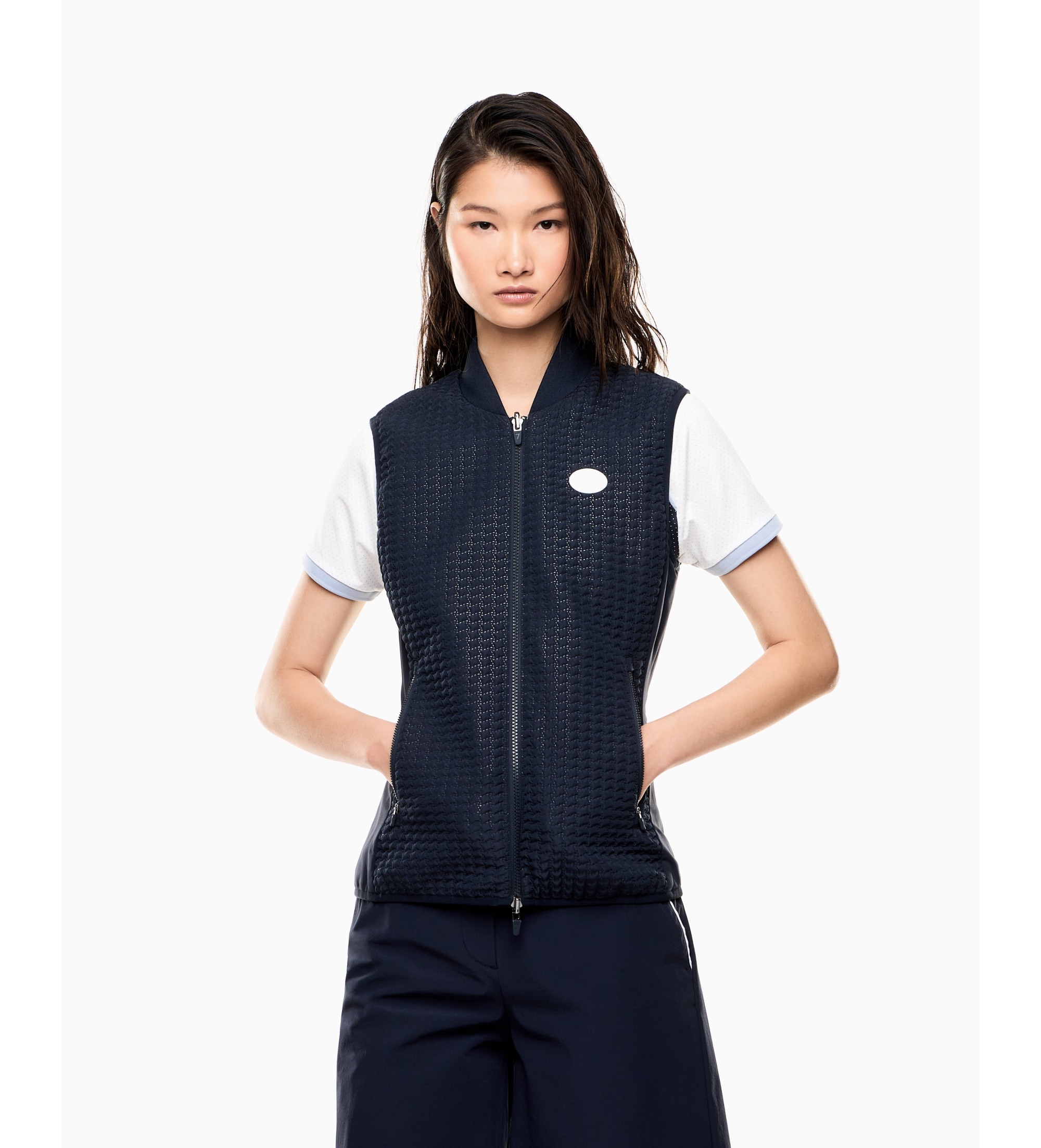 EA7 für Damen. 7W000908_AF21207 Golf Pro Weste navy (3XL), Sportlich, Polyester, Marine