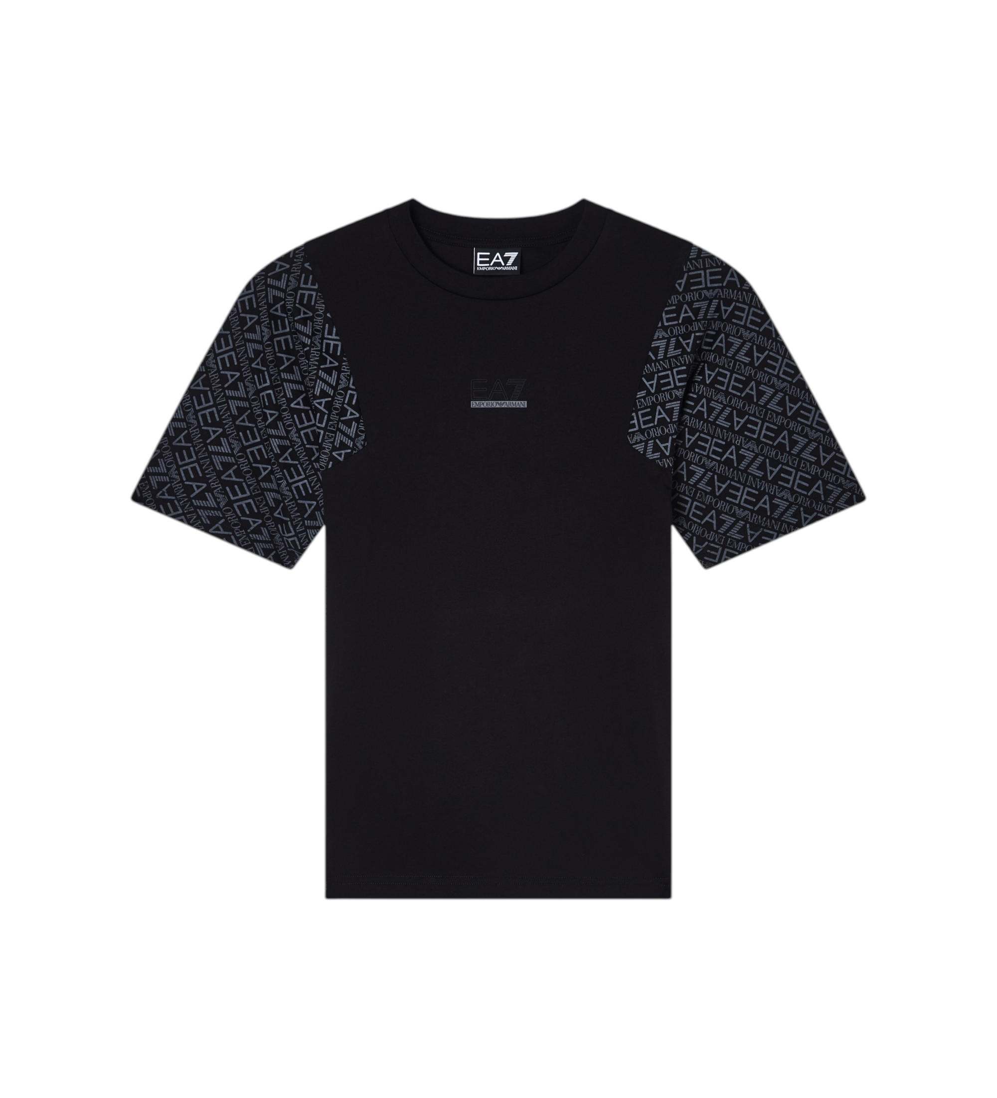 EA7 für Jungen. 7B000278_AF10375 T-shirt Modern schwarz (12Años= 154cm), Lässig, Baumwolle, Kurzarm, Kinderbekleidung