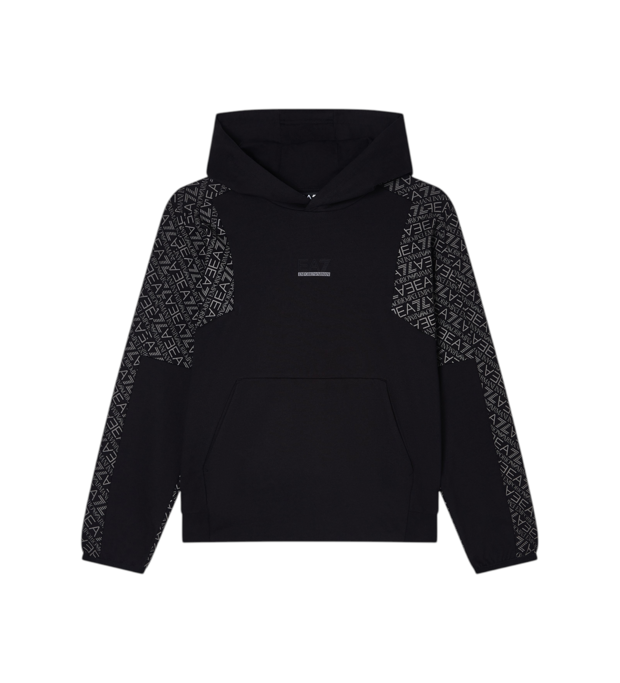 EA7 für Jungen. 7B000279_AF13512 Sweatshirt Modern schwarz (12Años= 154cm), Lässig, Baumwolle, Kinderbekleidung