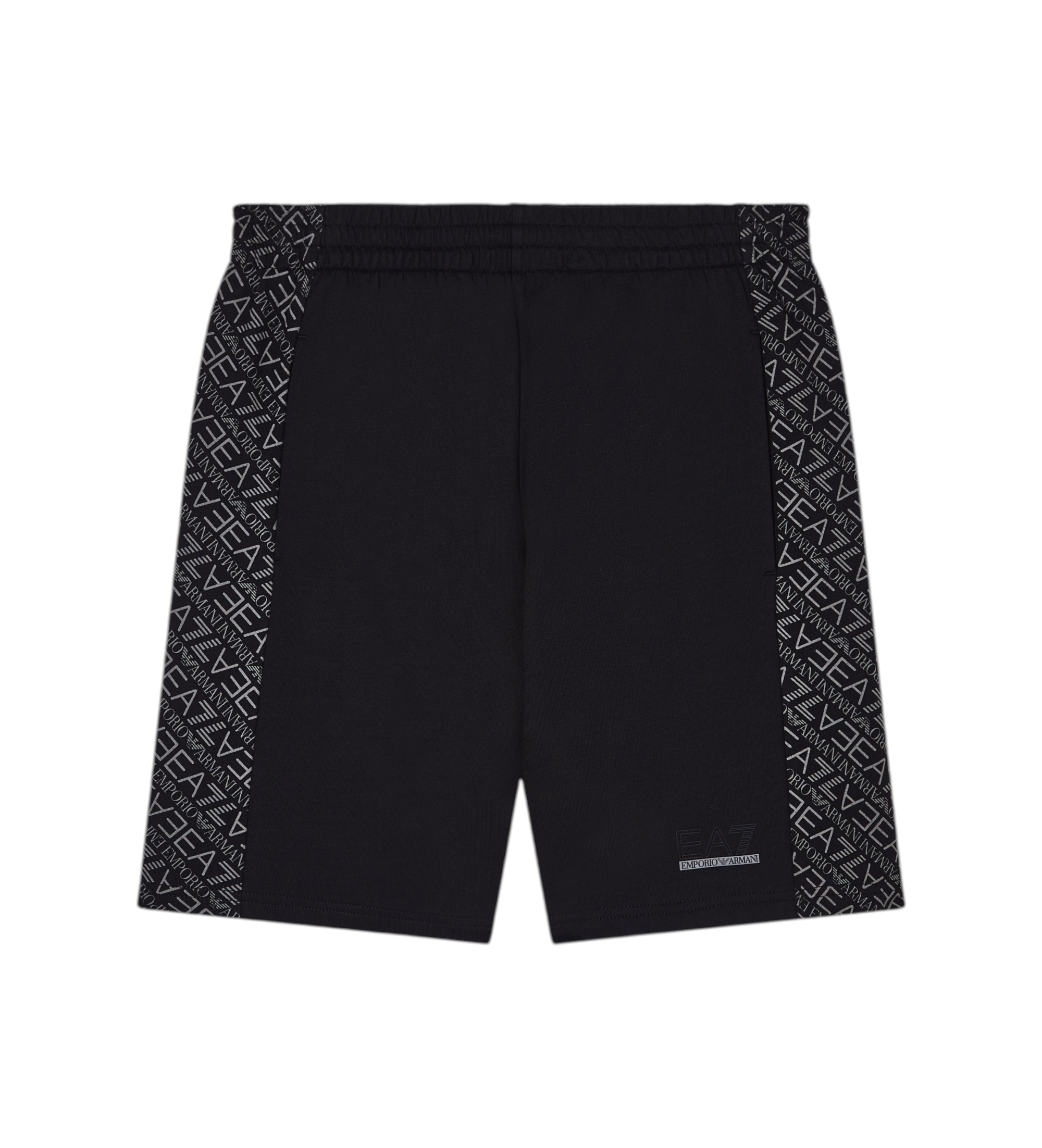 EA7 für Jungen. 7B000281_AF13512 Bermudashorts Regular schwarz (10Años= 142cm), Lässig, Baumwolle, Kinderbekleidung