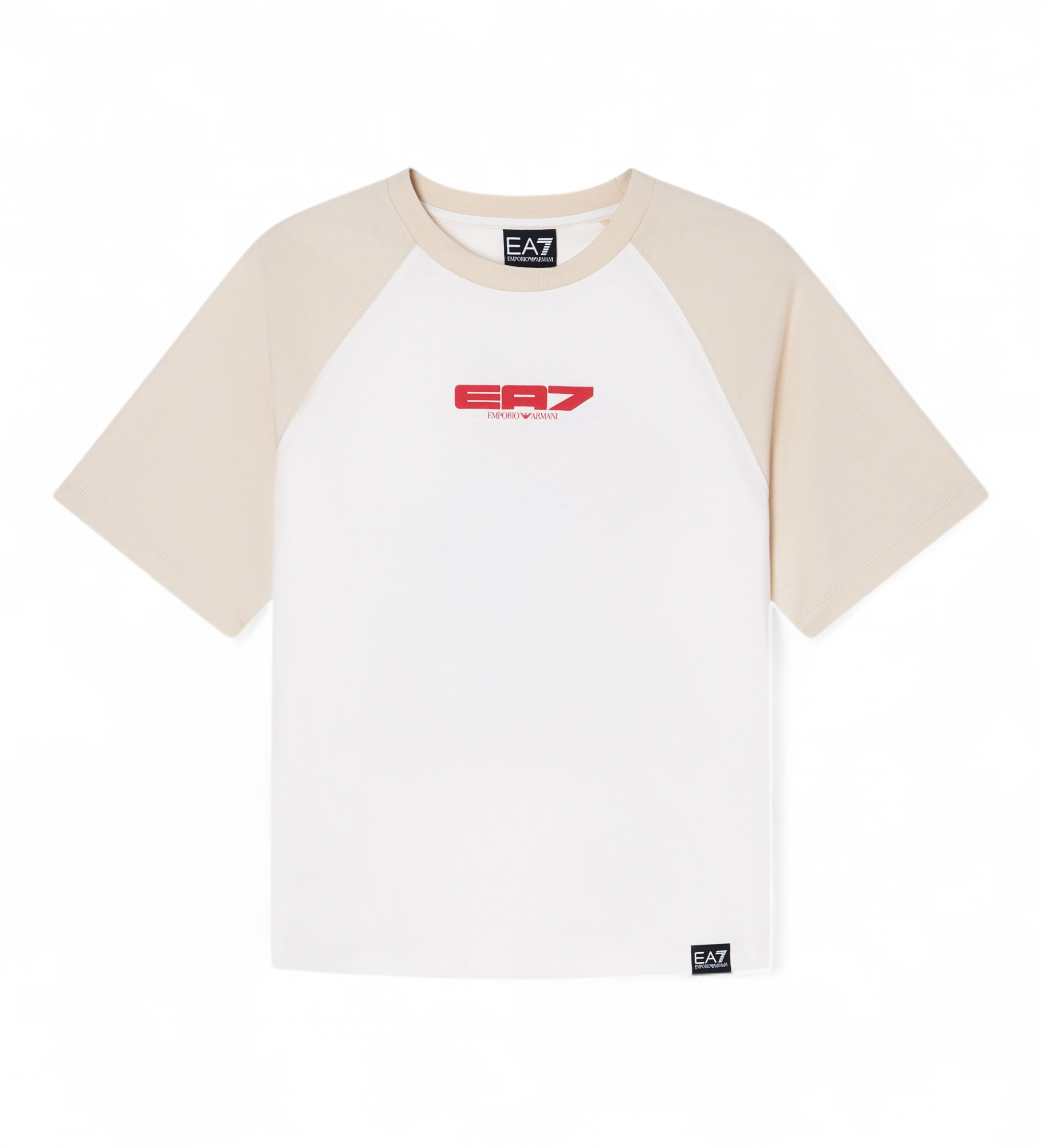 EA7 für Jungen. 7B000287_AF13244 Graphic Series Jungen-T-Shirt weiß (12Años= 154cm), Lässig, Baumwolle, Kurzarm, Kinderbekleidung