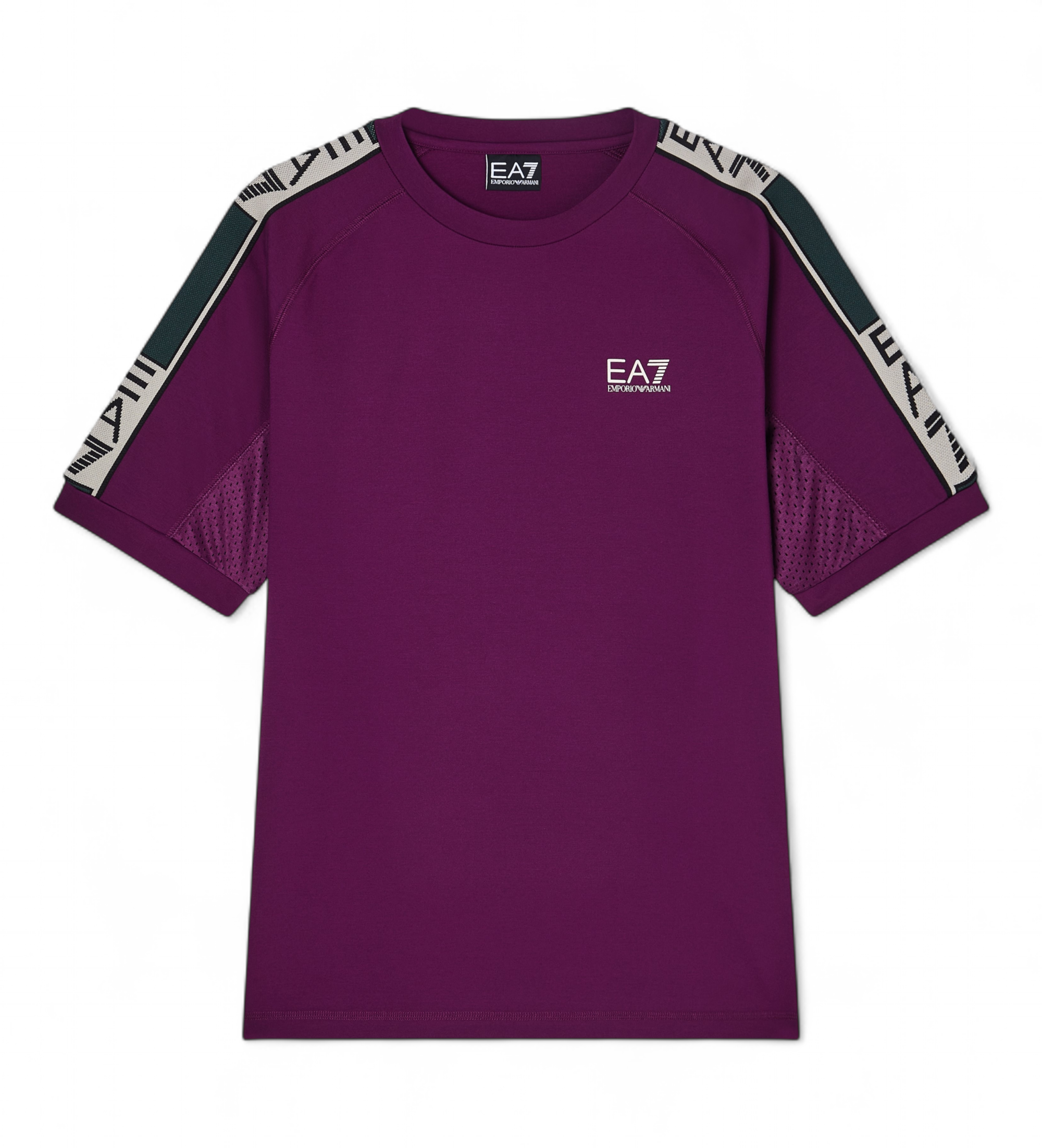 EA7 für Herren. 7M001395_AF16724 Graphic Series T-Shirt rosa (L), Lässig, Synthetisch, Kurzarm