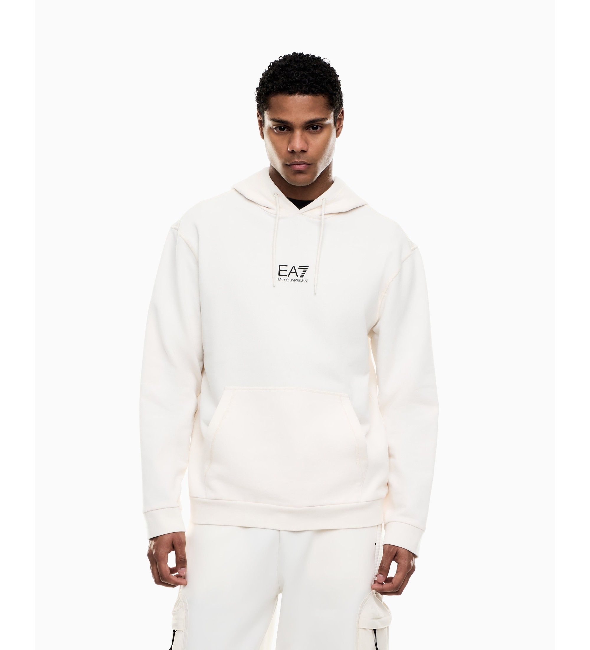 EA7 für Herren. 7M001403_AF22266 Sweatshirt Modern weiß (XL), Lässig, Baumwolle