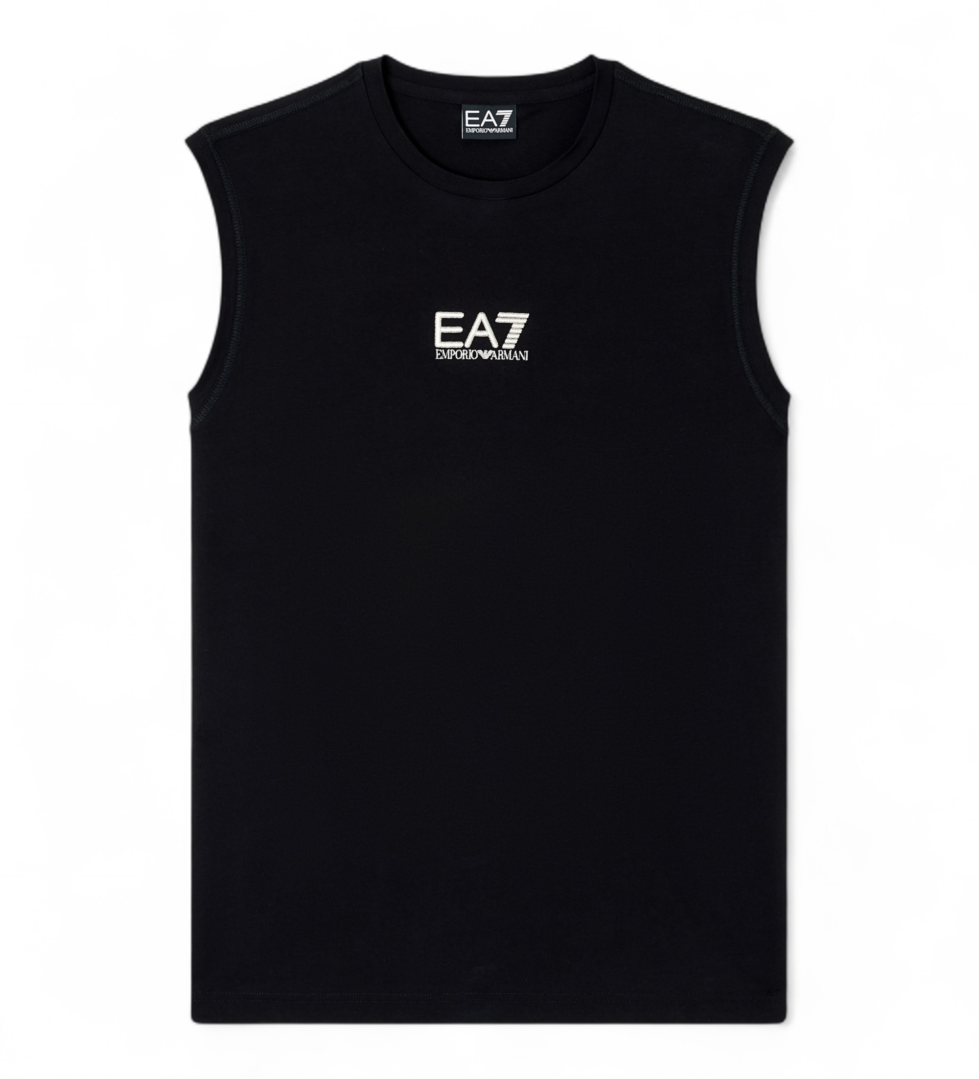 EA7 für Herren. 7M001405_AF22264 Graphic Series T-shirt schwarz (S), Lässig, Baumwolle, Ärmellos / Hosenträger