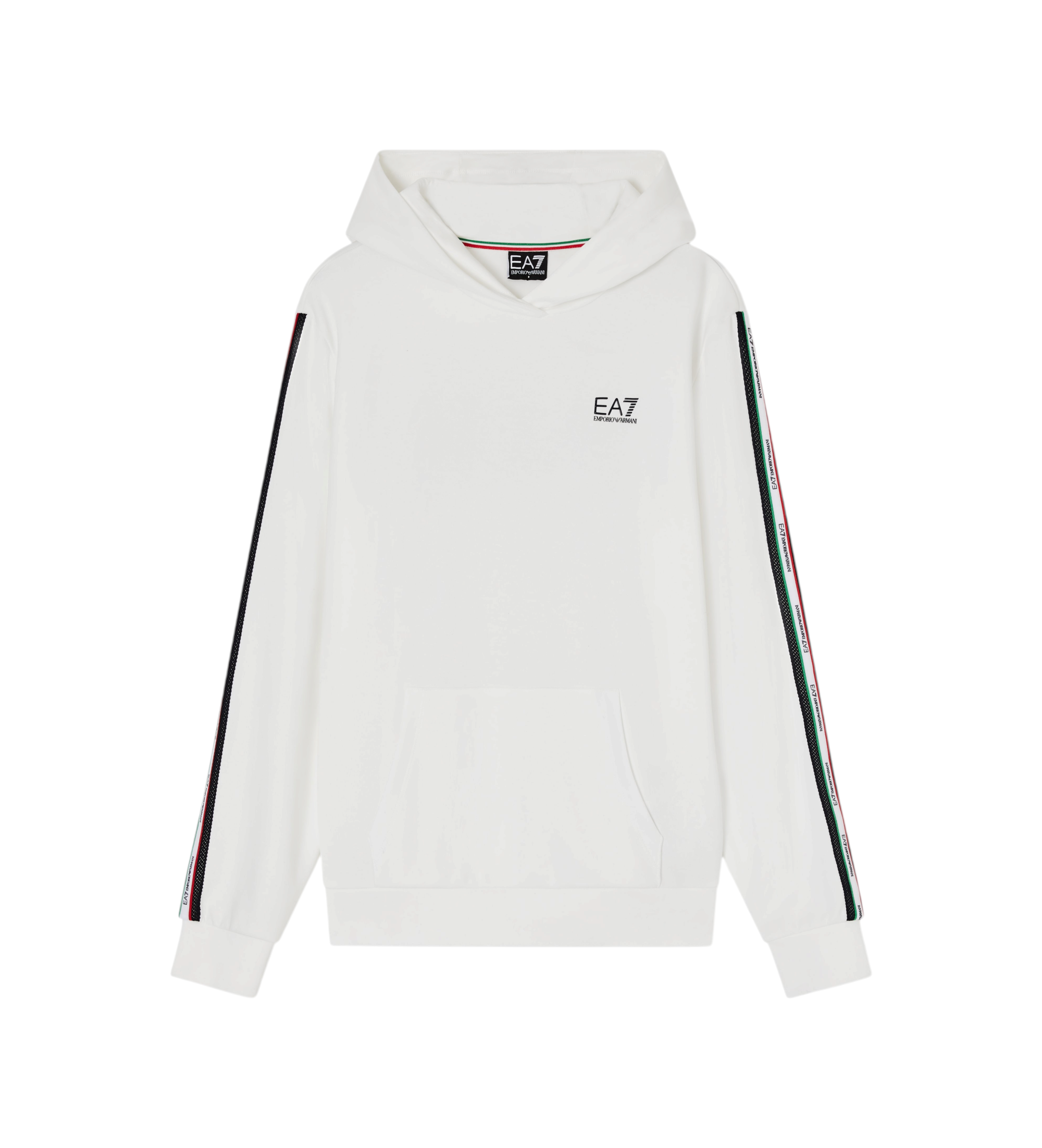 EA7 für Damen. 7W001223_AF12660 Kapuzenpullover Italian Spirit weiß (M), Lässig, Baumwolle, Langarm