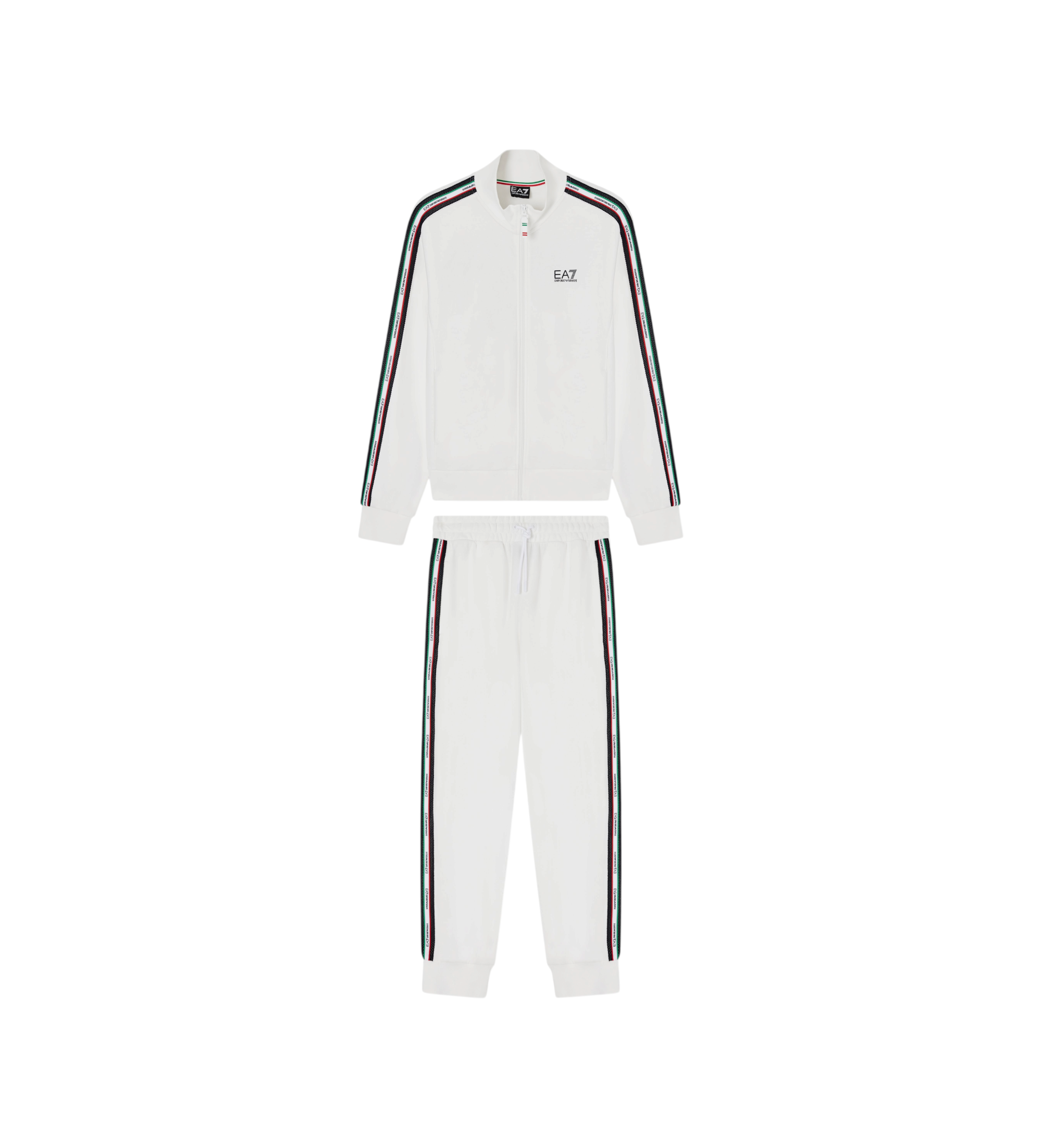EA7 für Damen. 7W001226_AF12660 Trainingsanzug Italian Spirit weiß (XL), Lässig, Sportlich, Baumwolle, Langarm