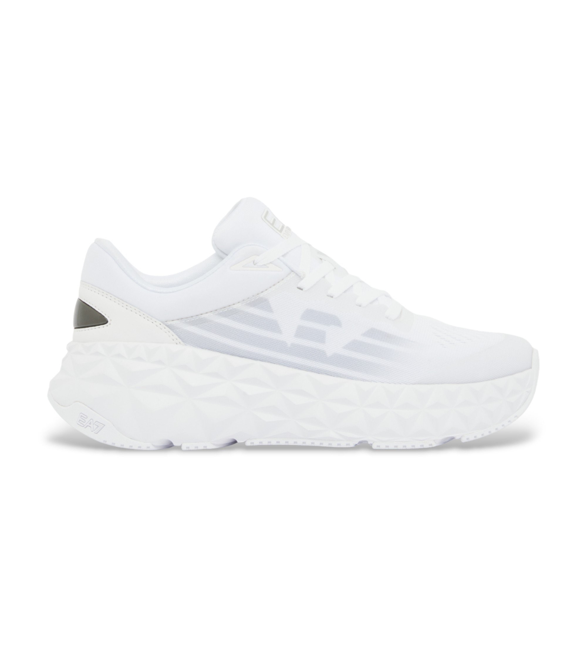 EA7 Unisex. X8X239_XK432 Turnschuhe Kobra weiß (39 1/3), Wohnung, 1 bis 3 cm, Schnürsenkel, Lässig, Sportlich, Multisport