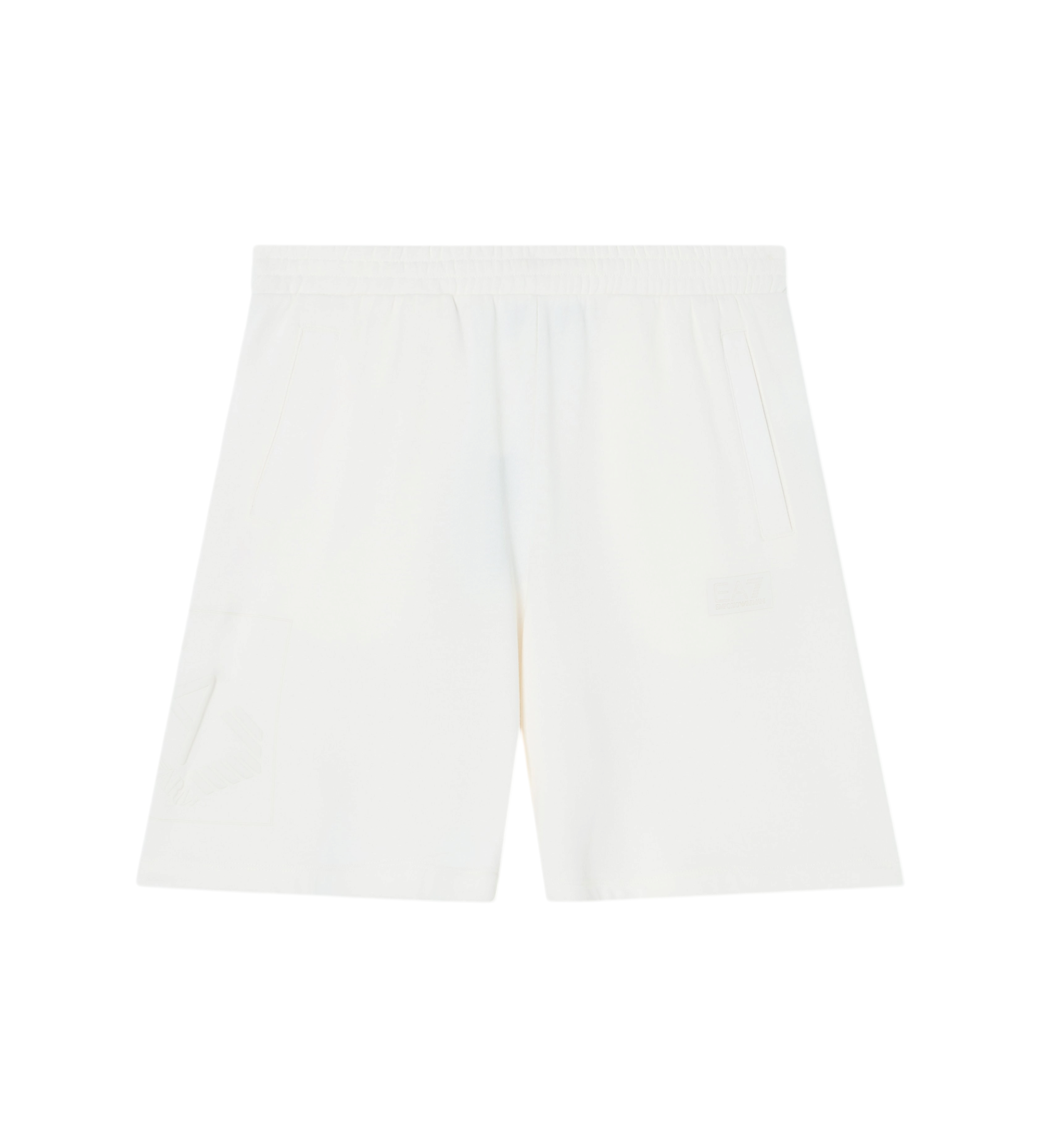EA7 für Jungen. 7B000259_AF16591 Shorts Logo weiß (8Años= 130cm), Lässig, Baumwolle, Kinderbekleidung