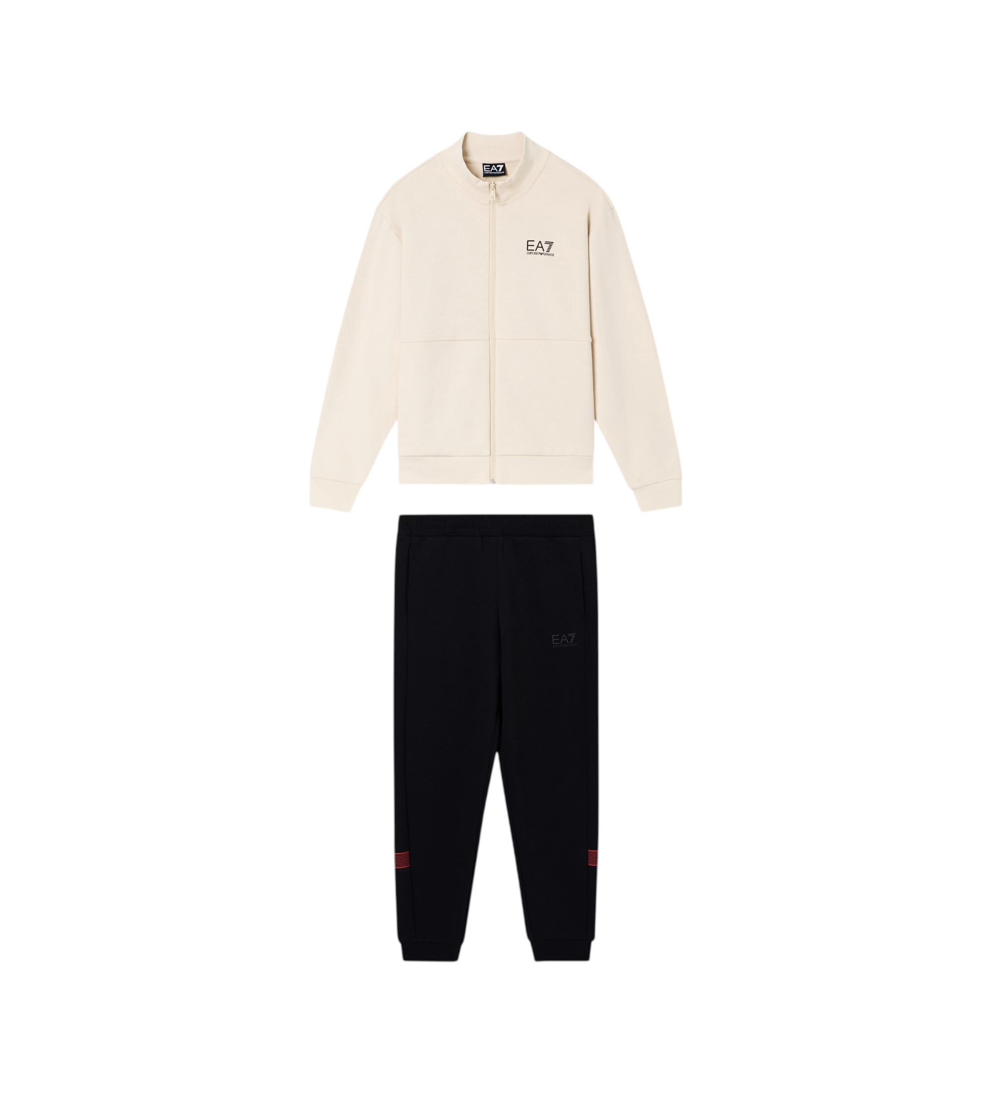 EA7 für Jungen. 7B000266_AF20845 Trainingsanzug Logo Series beige (16Años= 168cm), Lässig, Sportlich, Baumwolle, Langarm, Kinderbekleidung
