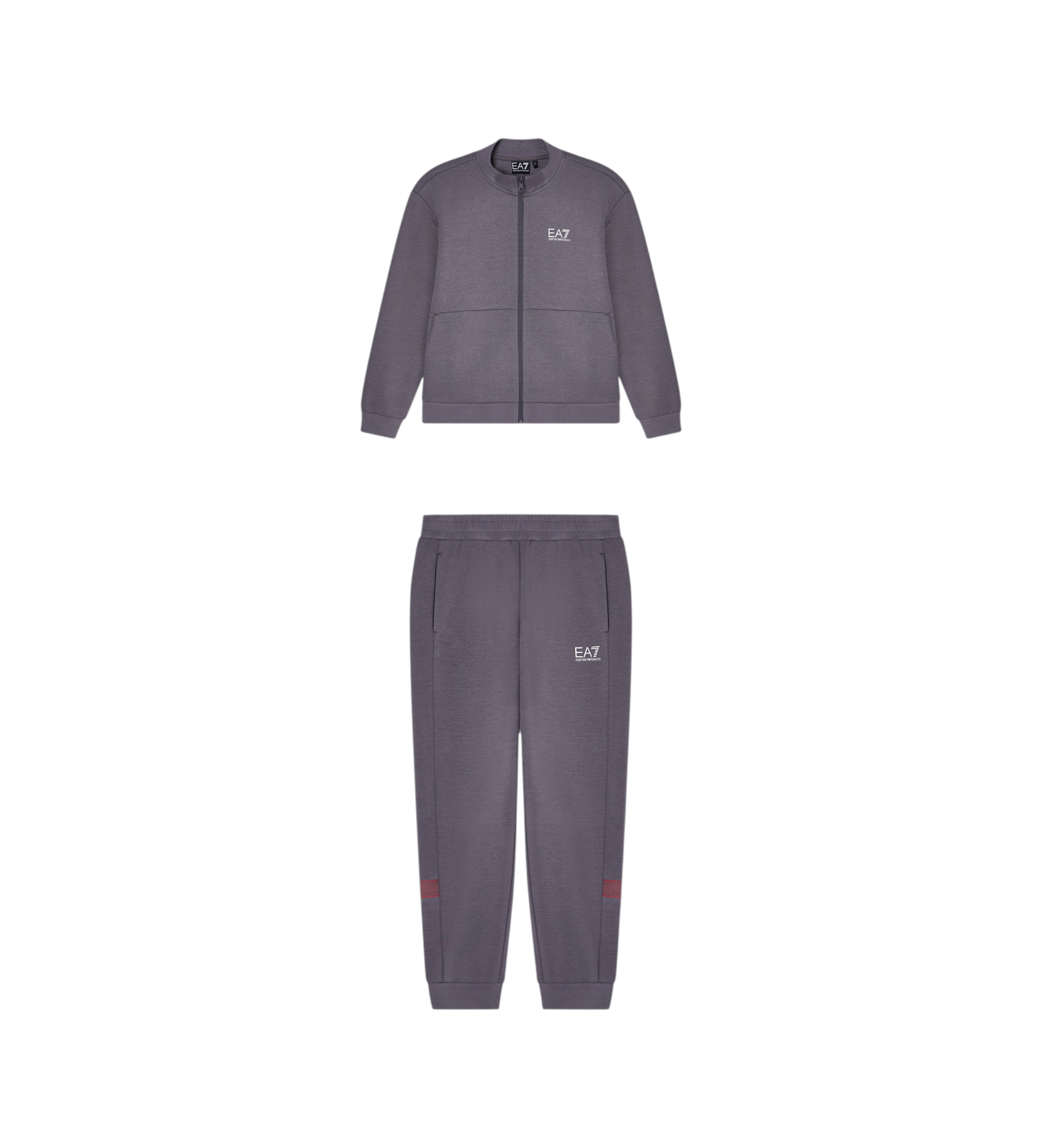 EA7 für Jungen. 7B000266_AF20845 Trainingsanzug Logo Serie grau (8Años= 130cm), Lässig, Sportlich, Baumwolle, Langarm, Kinderbekleidung