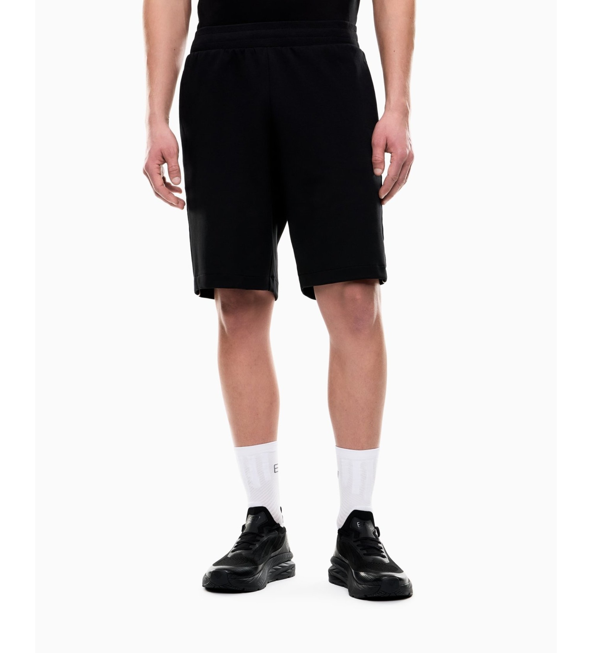 EA7 für Herren. 7M001481_AF12660 Logo Series Shorts schwarz (M), Lässig, Sportlich, Baumwolle