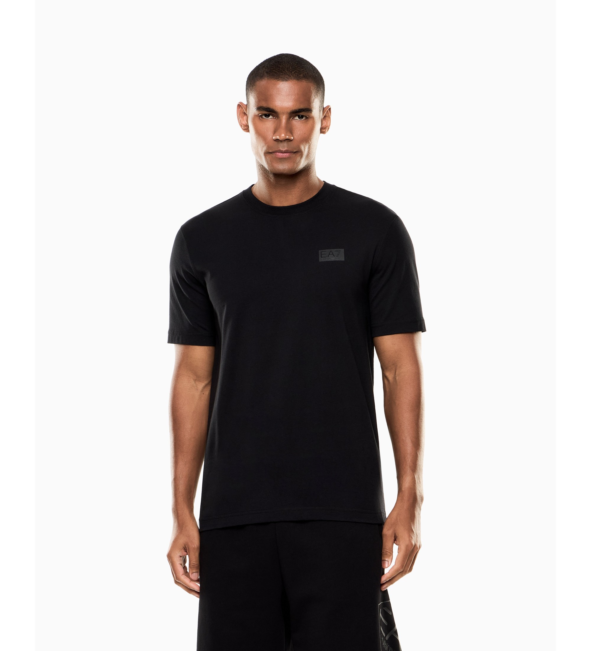 EA7 für Herren. 7M001487_AF17789 Logo Series T-shirt schwarz (M), Lässig, Baumwolle, Kurzarm