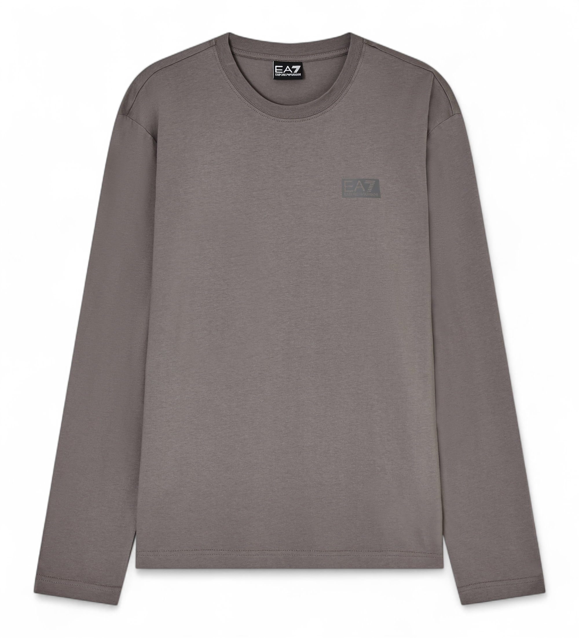 EA7 für Herren. 7M001488_AF17789 T-shirt LOGO SERIES grau (M), Lässig, Baumwolle, Langarm