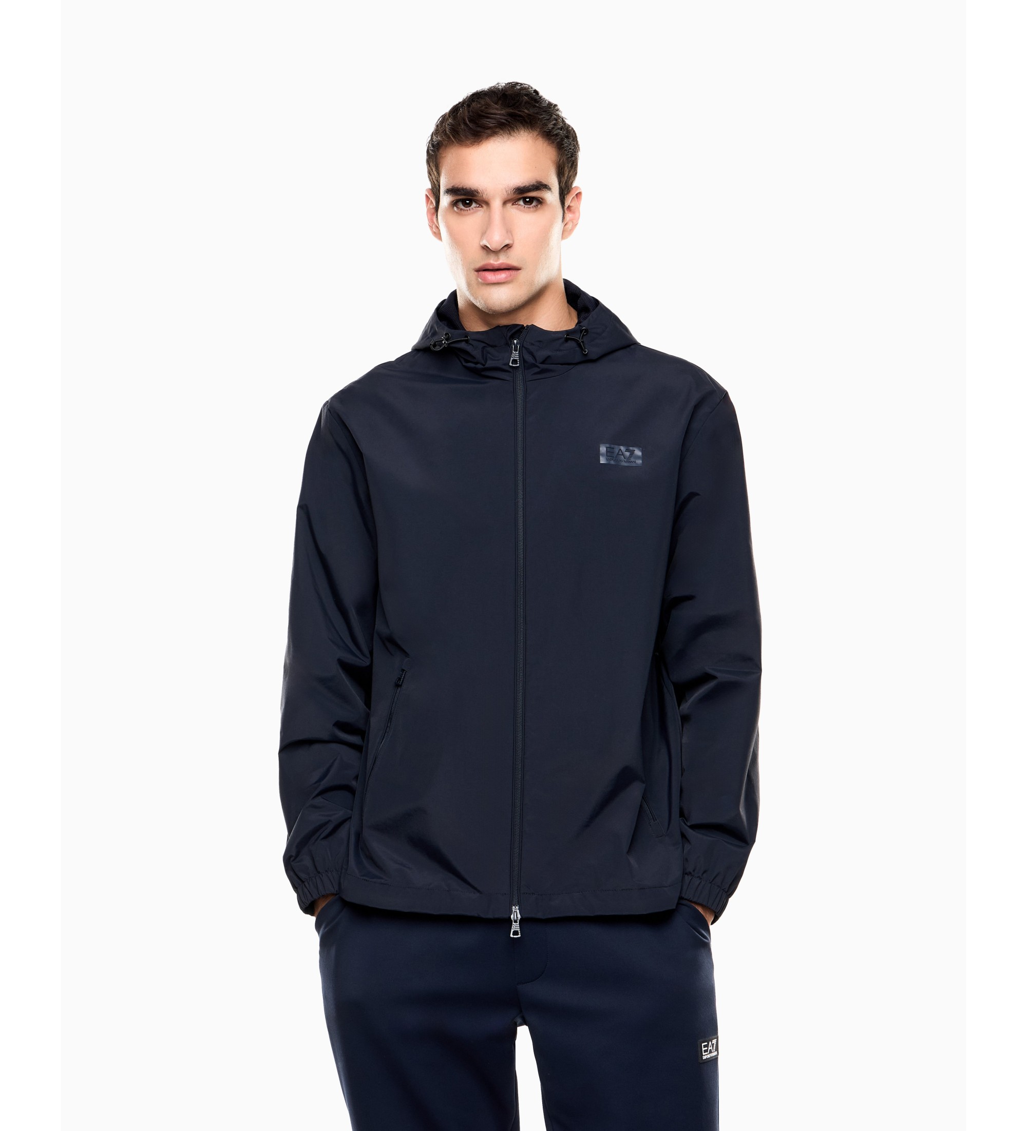 EA7 für Herren. 7M001493_AF13549 Logo Series Jacke M navy (M), Lässig, Grün, Polyester, Marine