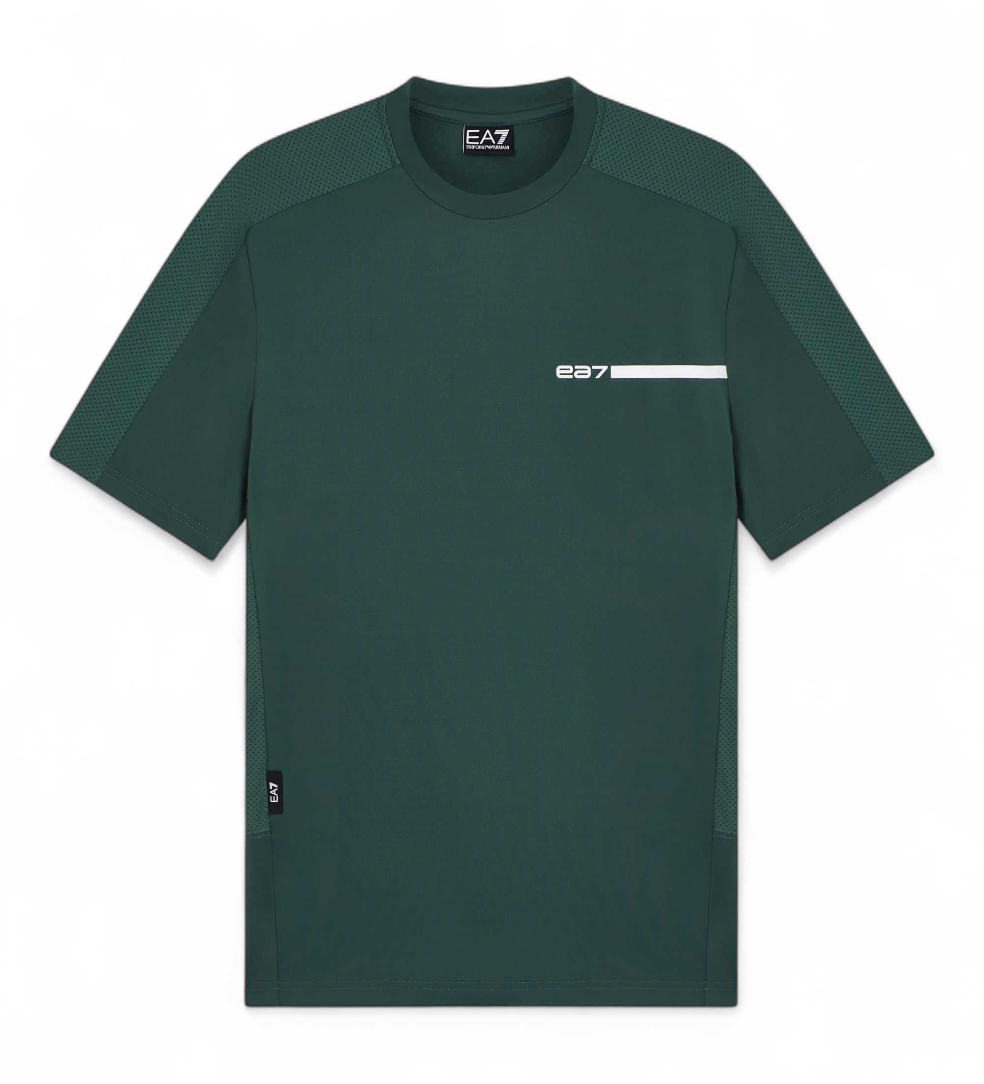 EA7 für Herren. 7M001503_AF18476 Logo-Serie T-shirt cilandro (M), Blau, Lässig, Elastan, Kurzarm