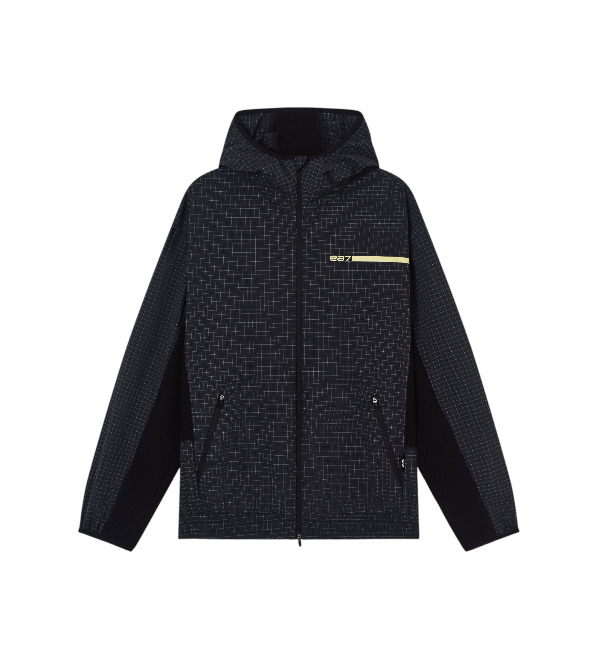 EA7 für Herren. 7M001504_AF22110 Jacke Logo Series schwarz (L), Lässig, Polyamid
